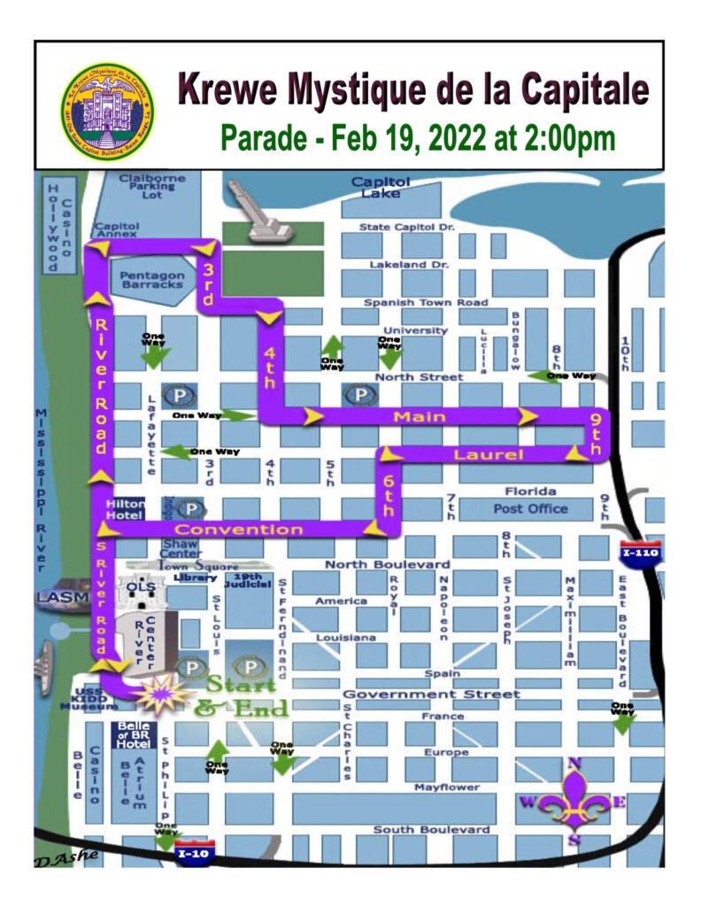 Rolo ref 2025 Baton Rouge Mardi Gras Schedule