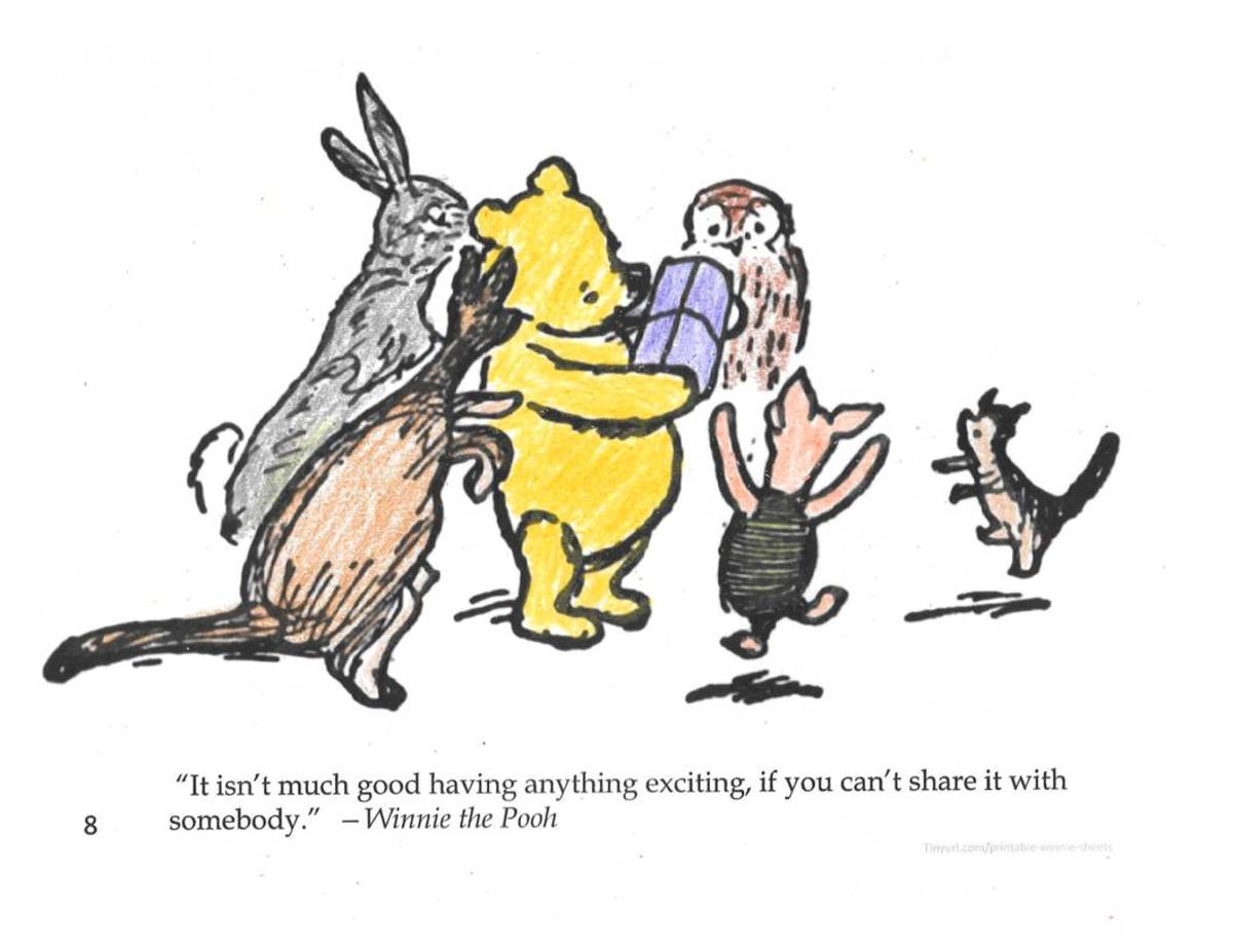 10 Printable Classic Winnie The Pooh Coloring Sheets HubPages