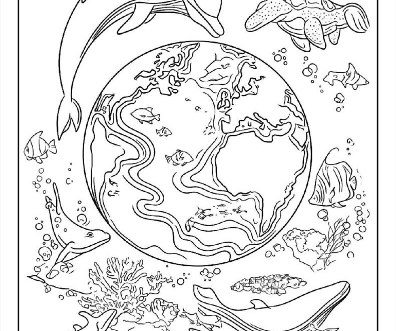 100 Earth Coloring Pages Free PDF To Print Woo Coloring