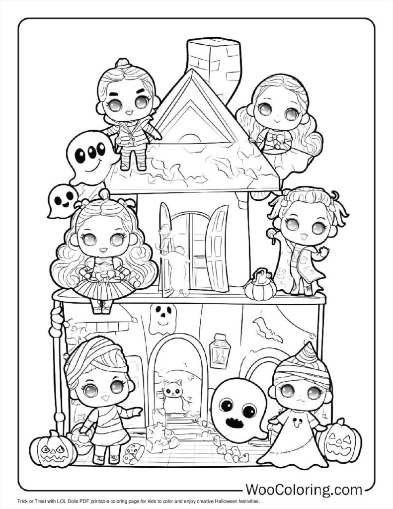 100 LOL Surprise Coloring Pages Free PDF To Print Woo Coloring