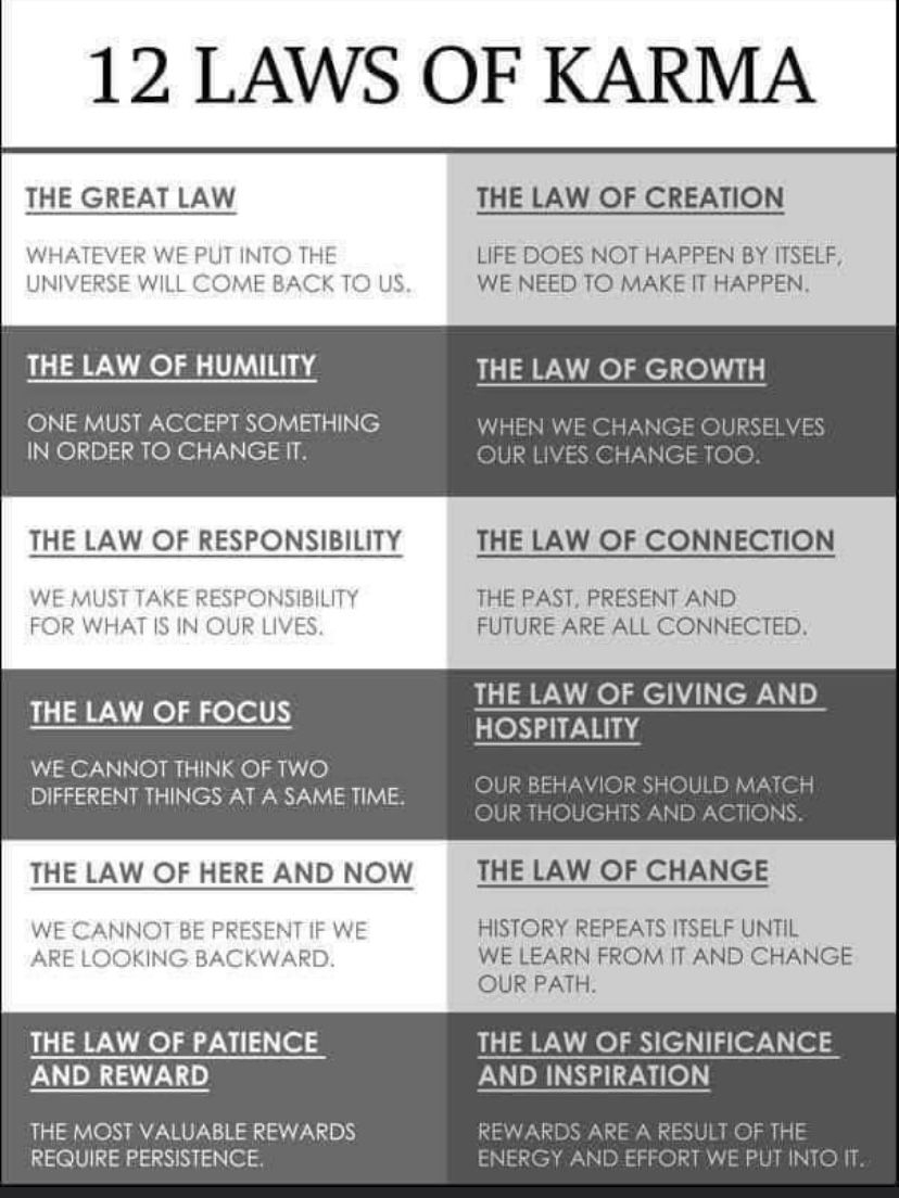 12 Laws Of Karma