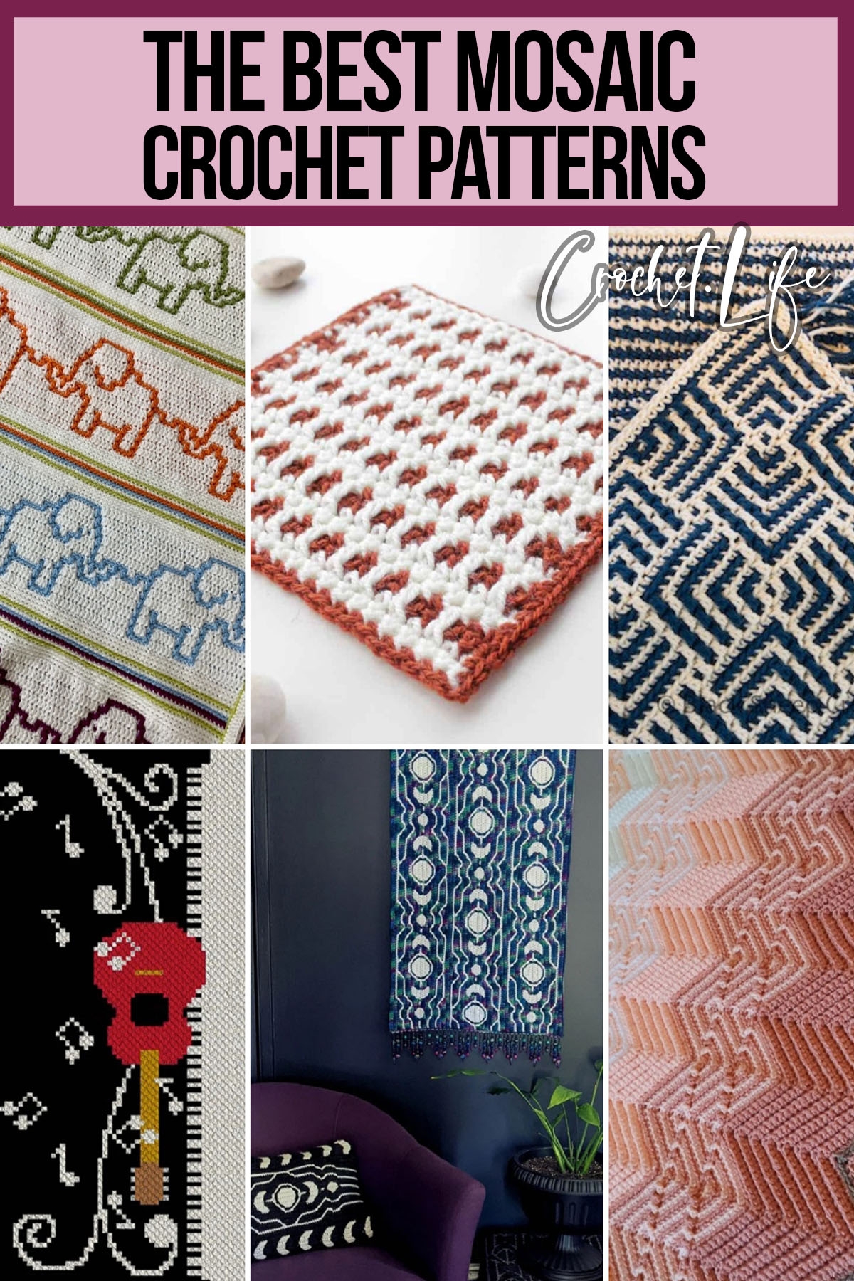 14 Beautiful Mosaic Crochet Patterns Crochet Life