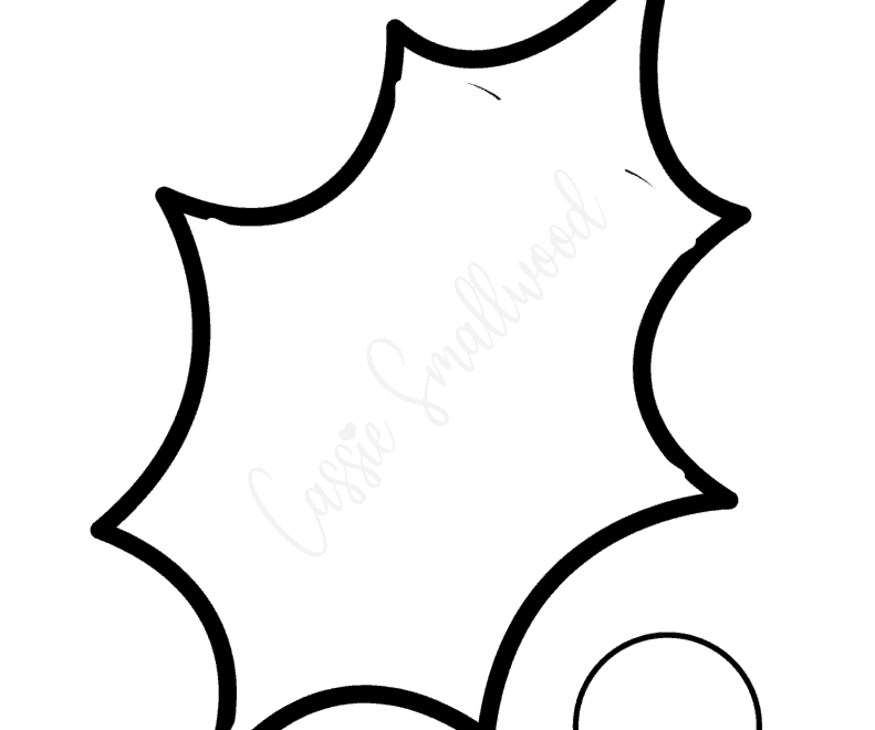 14 Holly Leaf Templates Cassie Smallwood