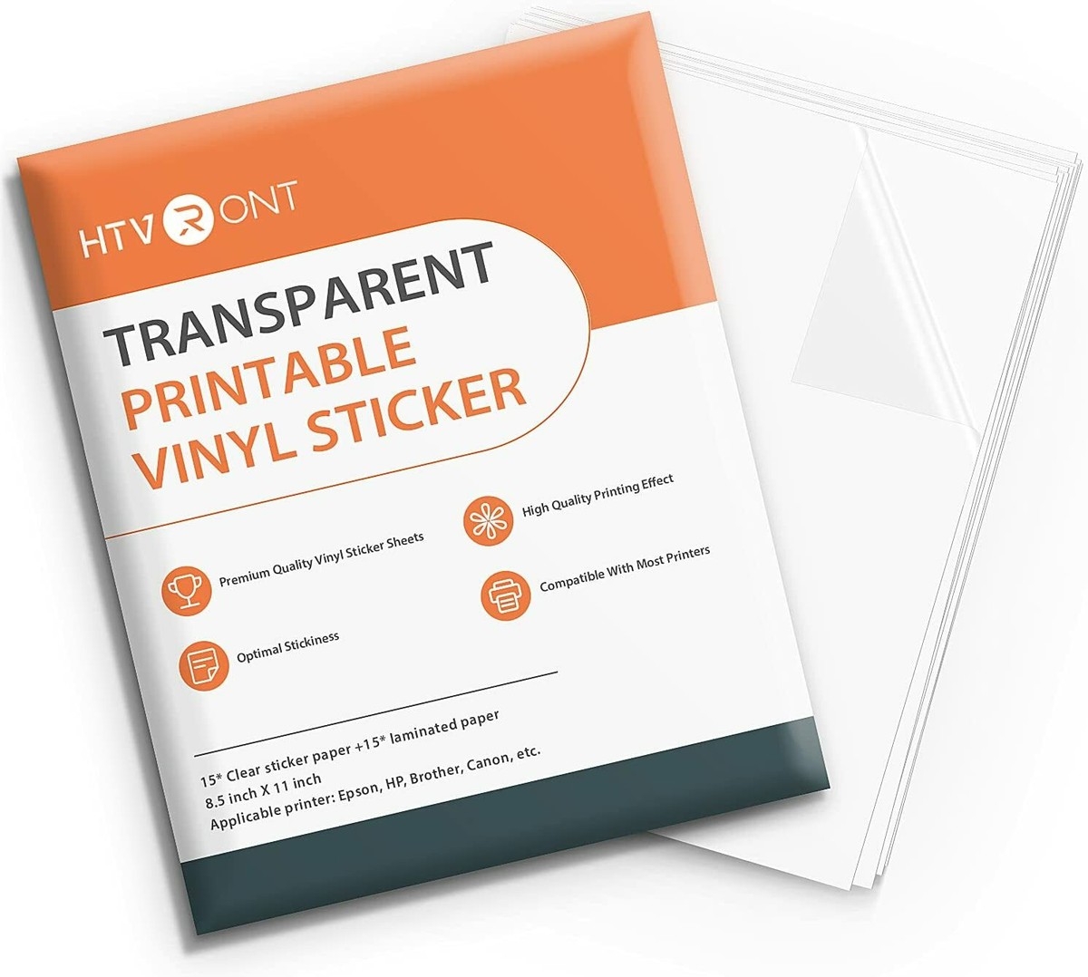 Clear Printable Vinyl Sheets 8.5X11 For Sale