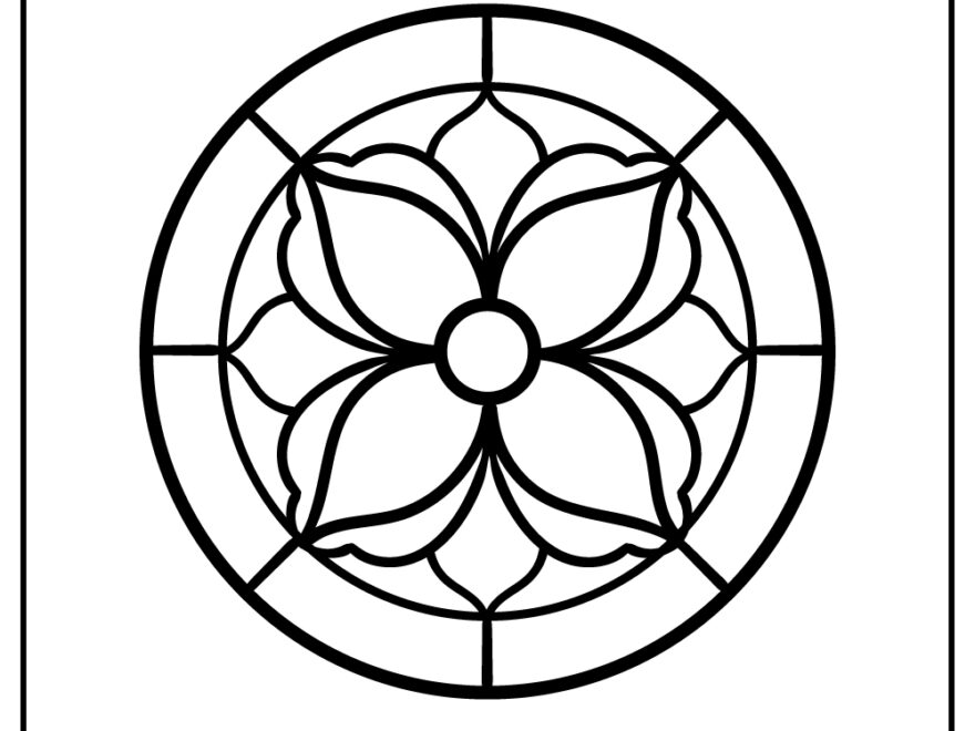 15 Stained Glass Pages 100 Free Printables