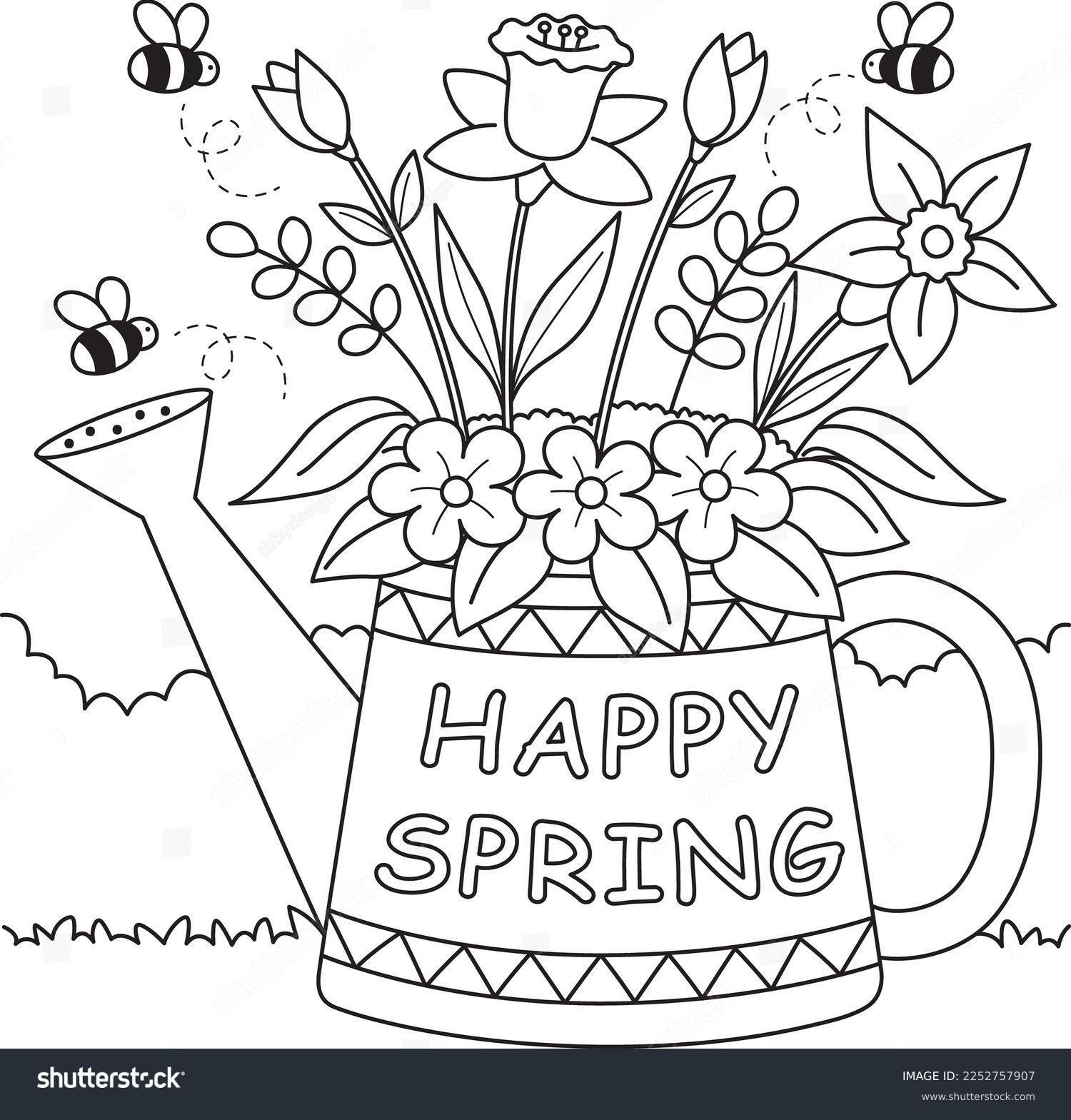 176 Thousand Coloring Pages Spring Royalty Free Images Stock Photos Pictures Shutterstock