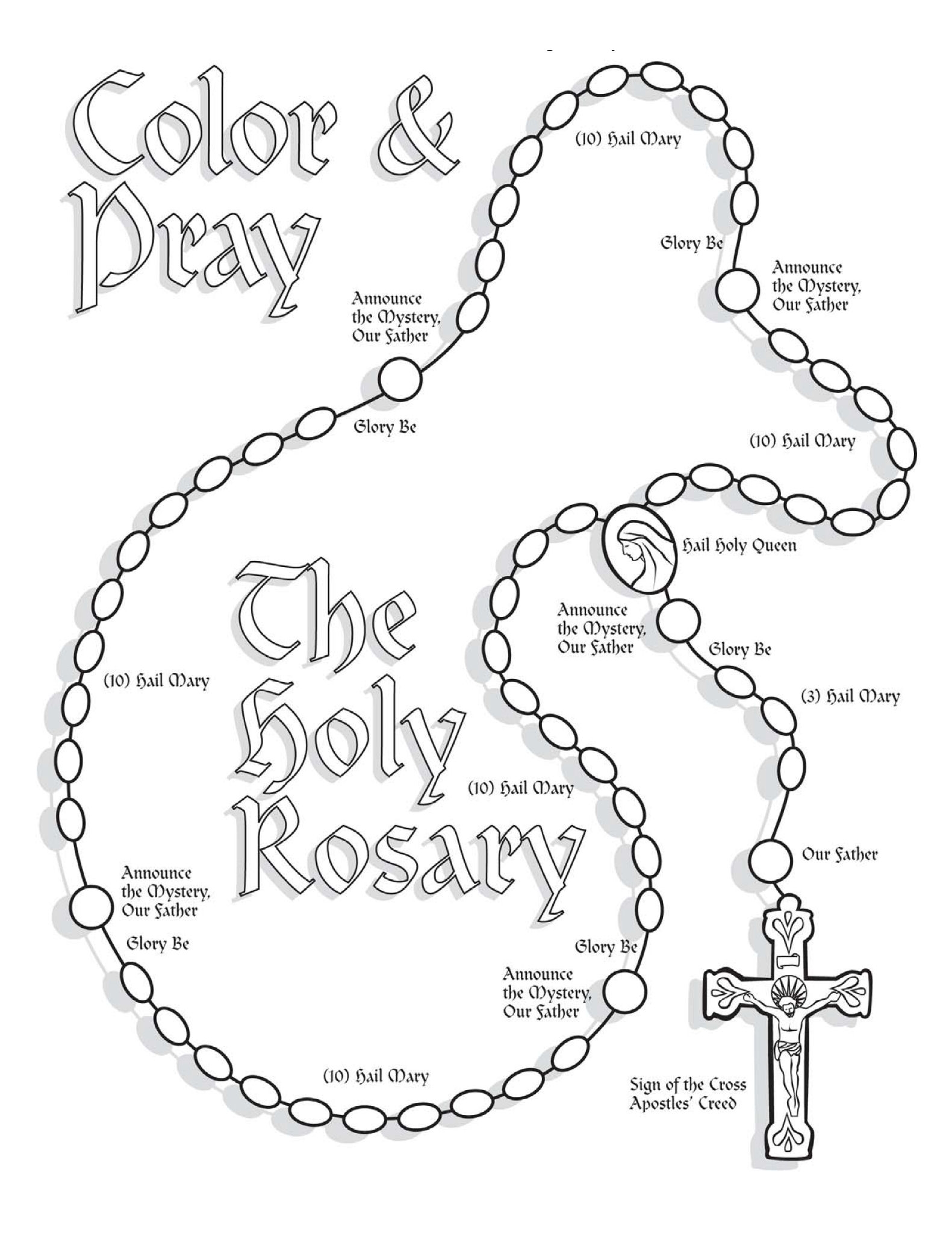 Free Catholic Coloring Pages Printables