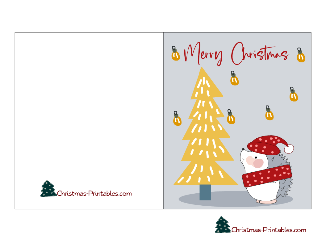 20 Free Printable Christmas Cards