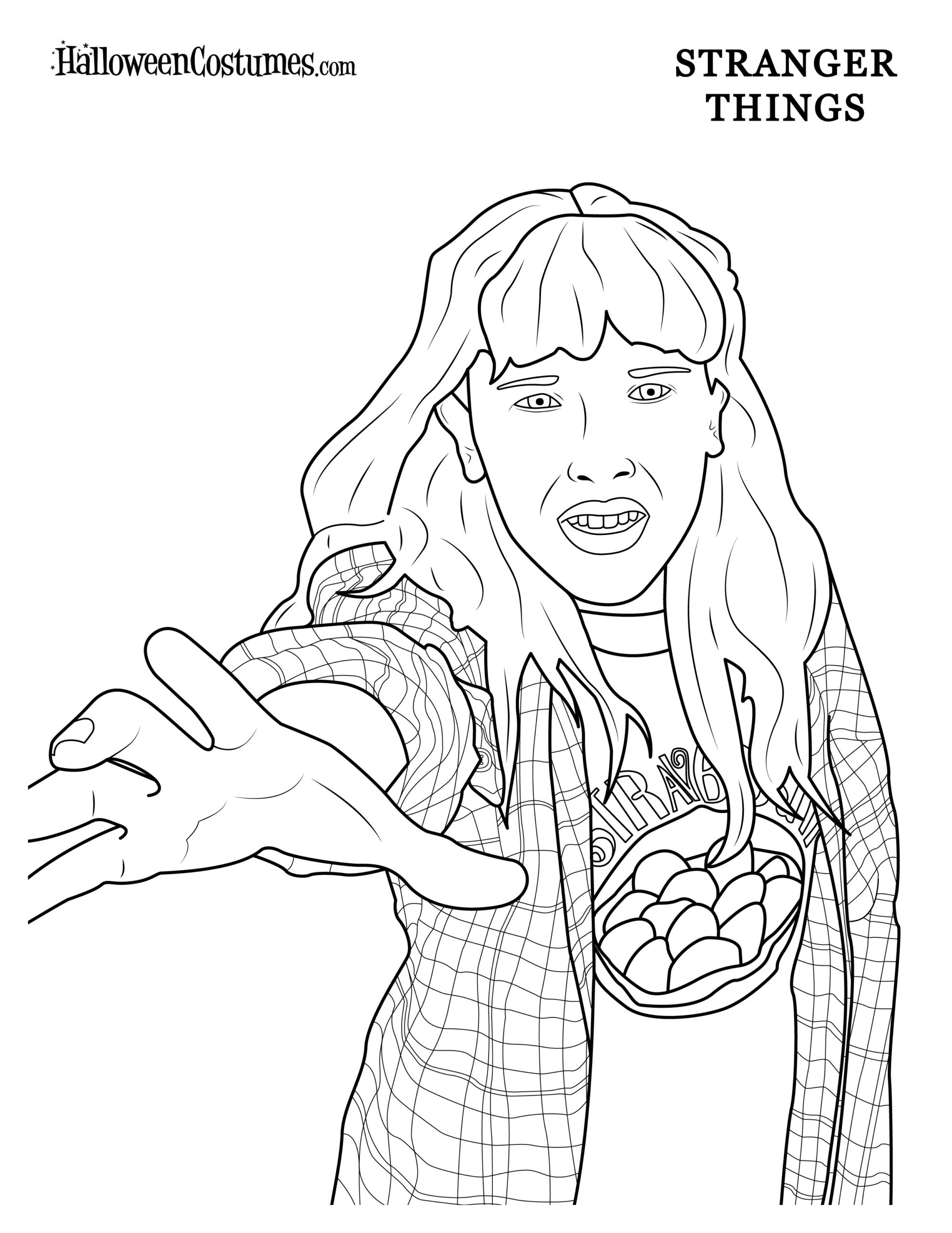 Stranger Things Coloring Pages Printable
