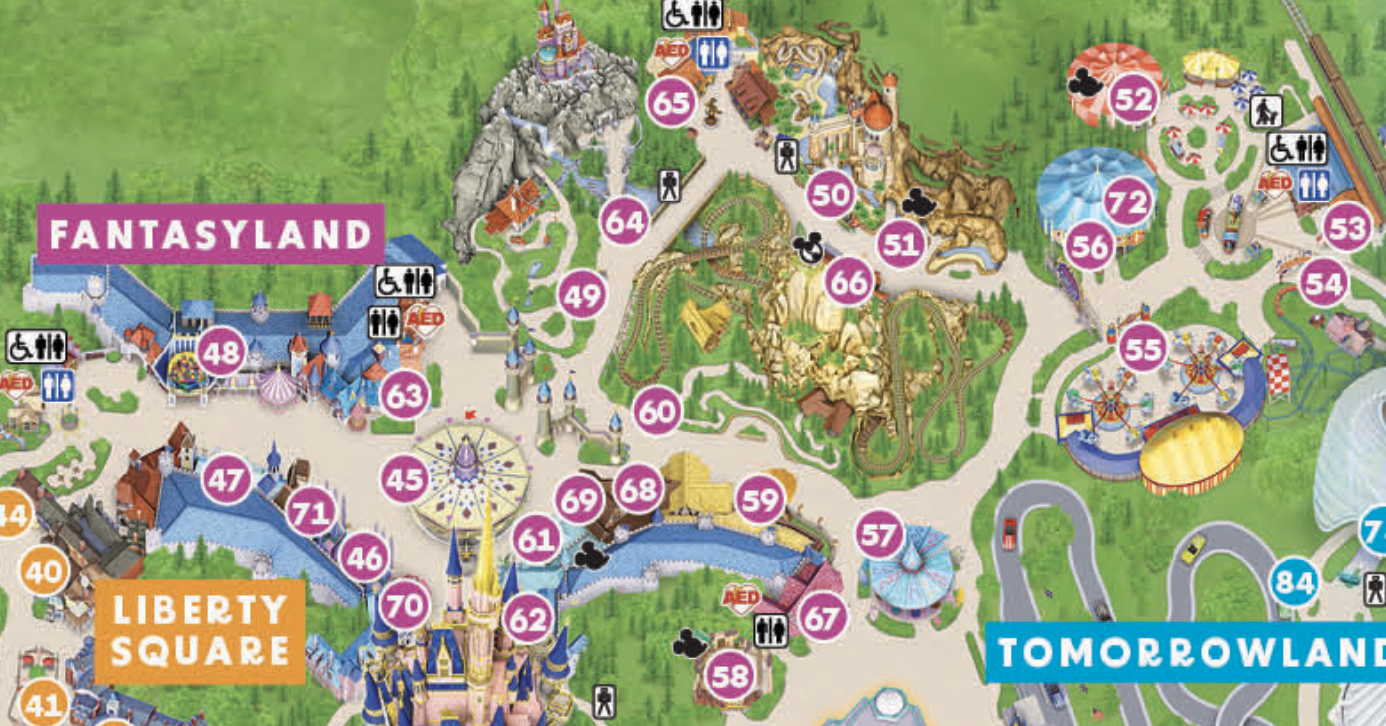 2025 Magic Kingdom Map Walt Disney World WDW Magazine