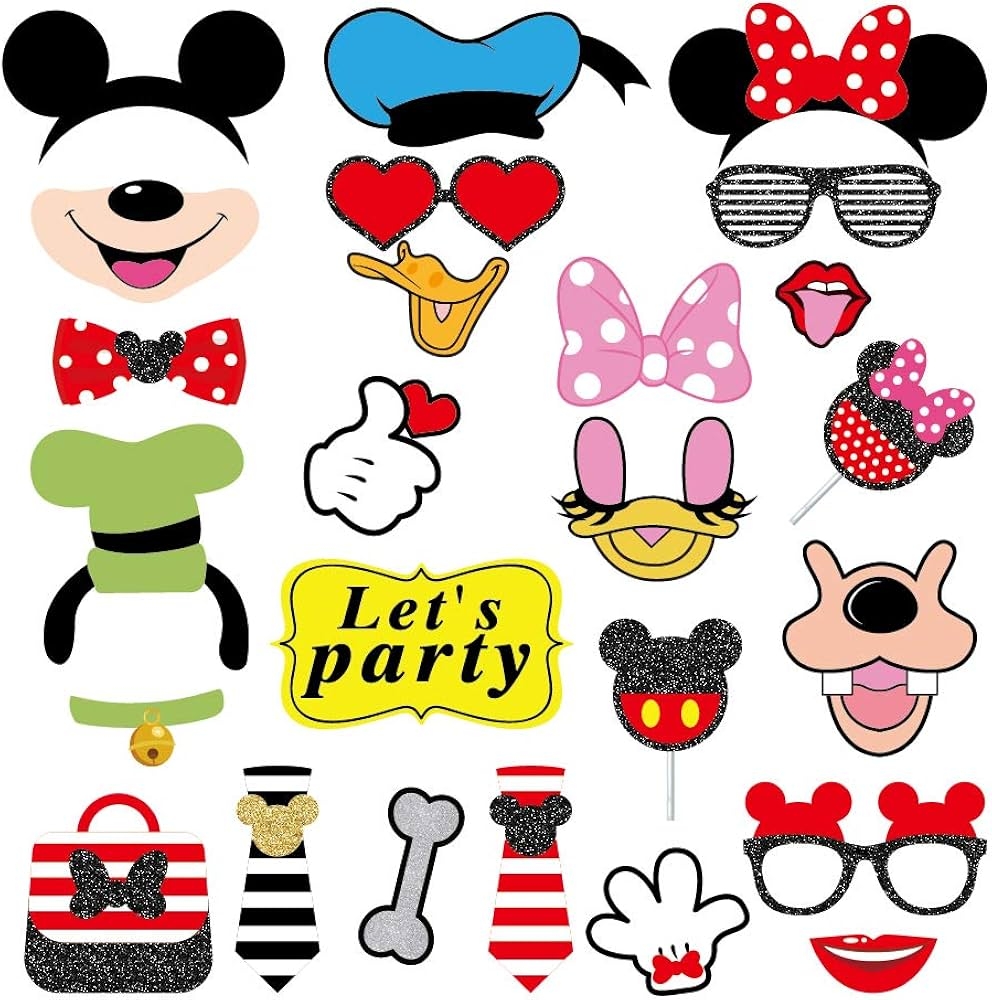 Minnie Mouse Photo Booth Props Printable