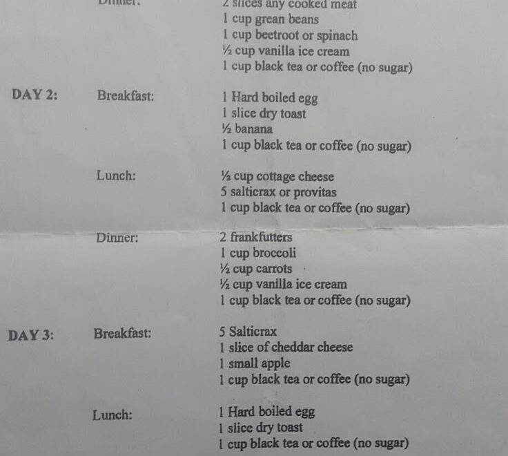 3 Day Heart Foundation Diet
