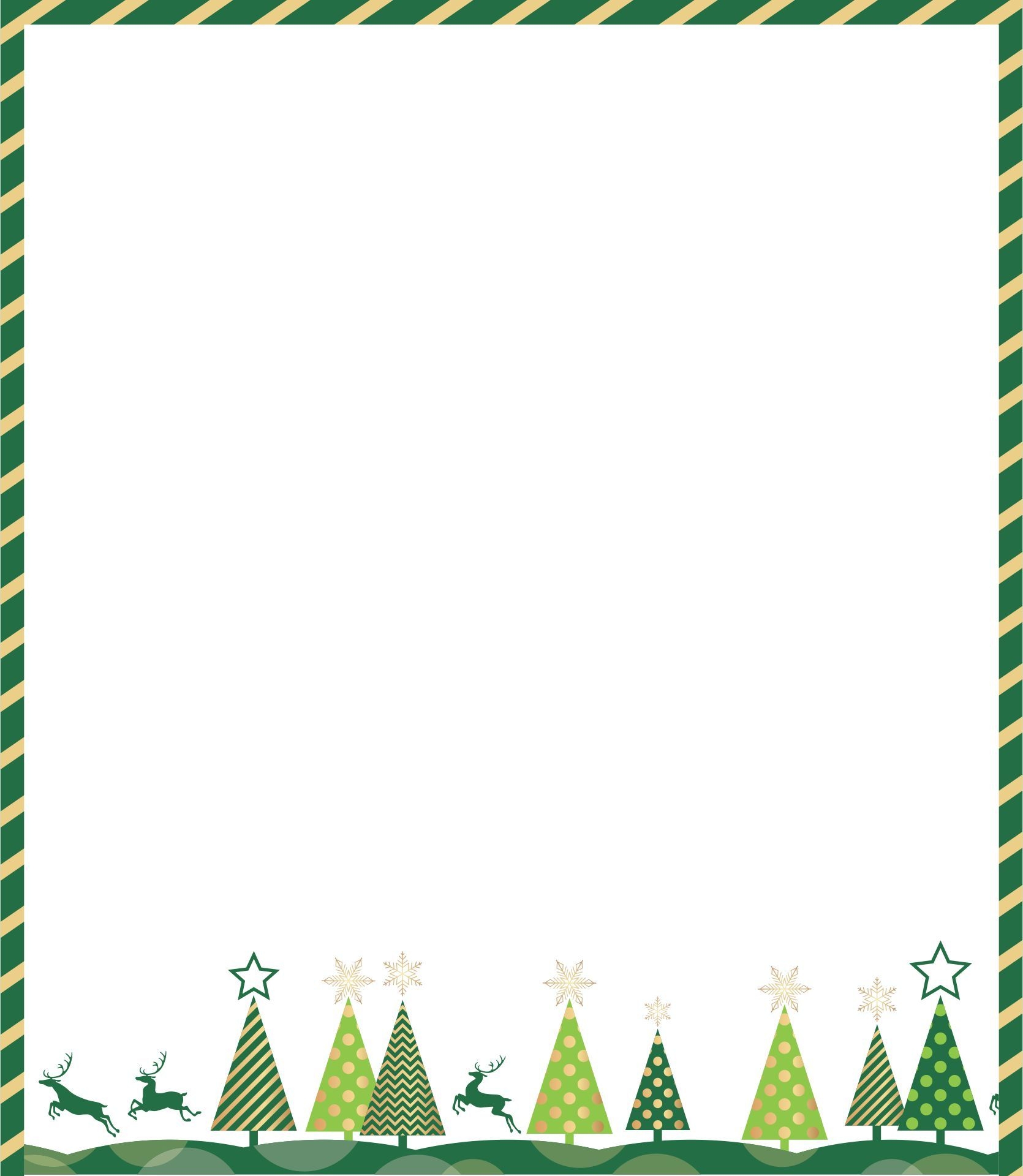 Christmas Border Paper Free Printable
