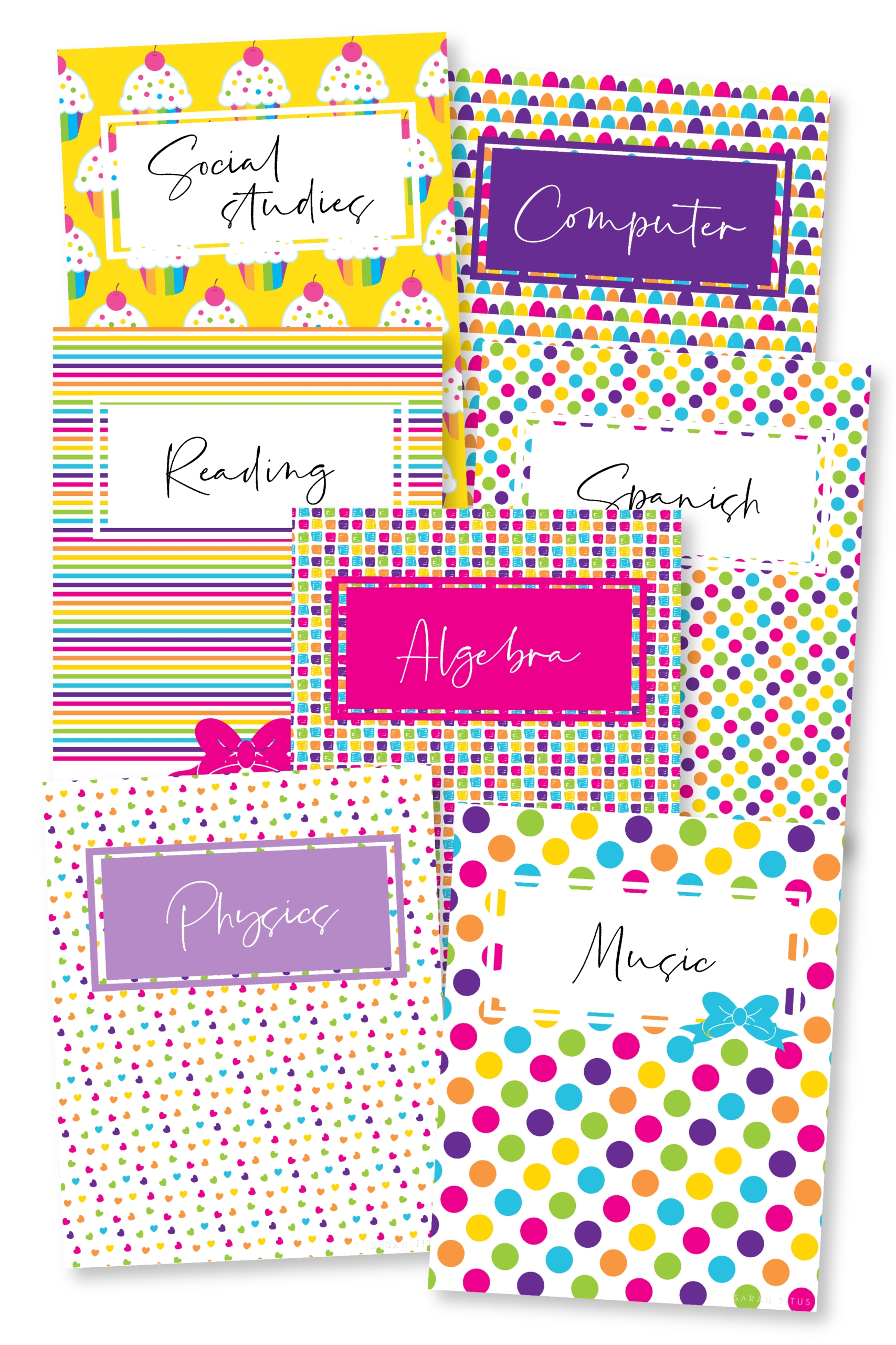 Free Printable Binder Inserts Purple