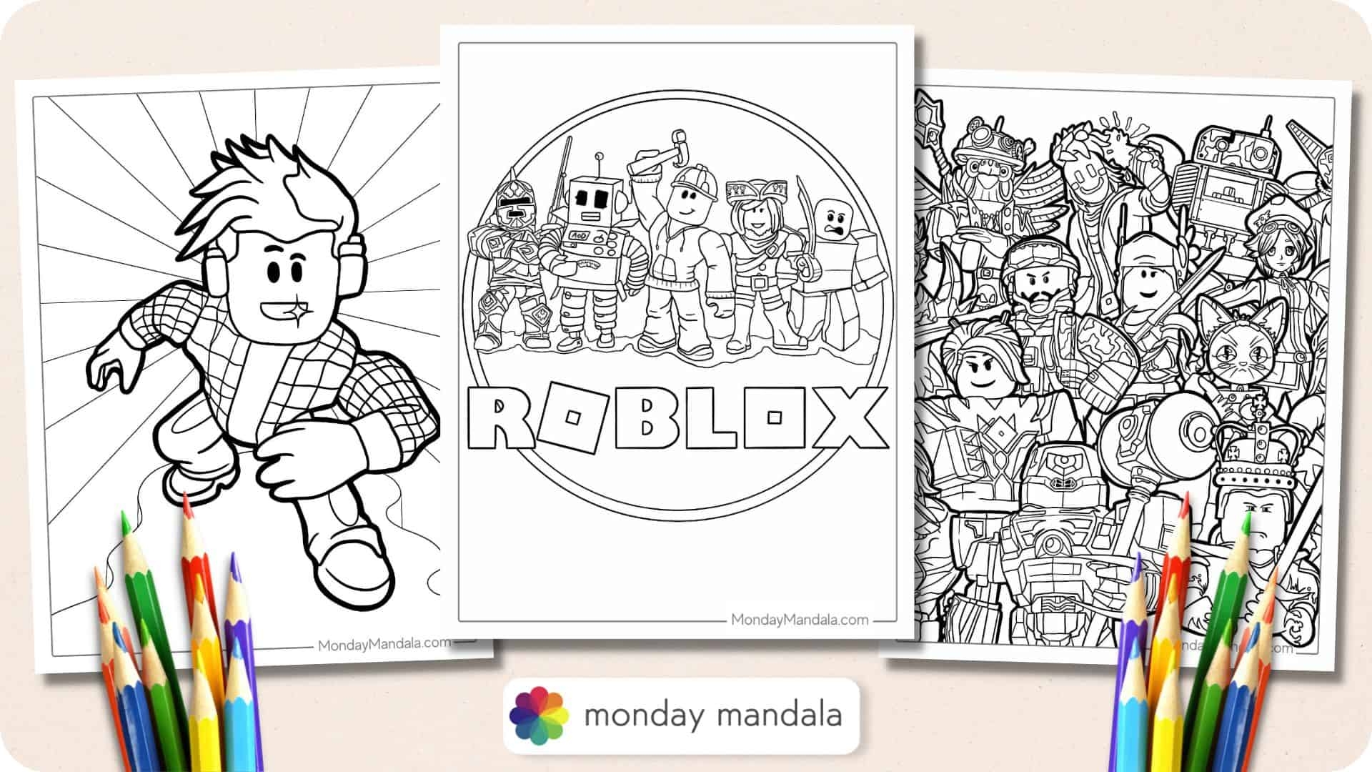 Roblox Coloring Pages Printable Free