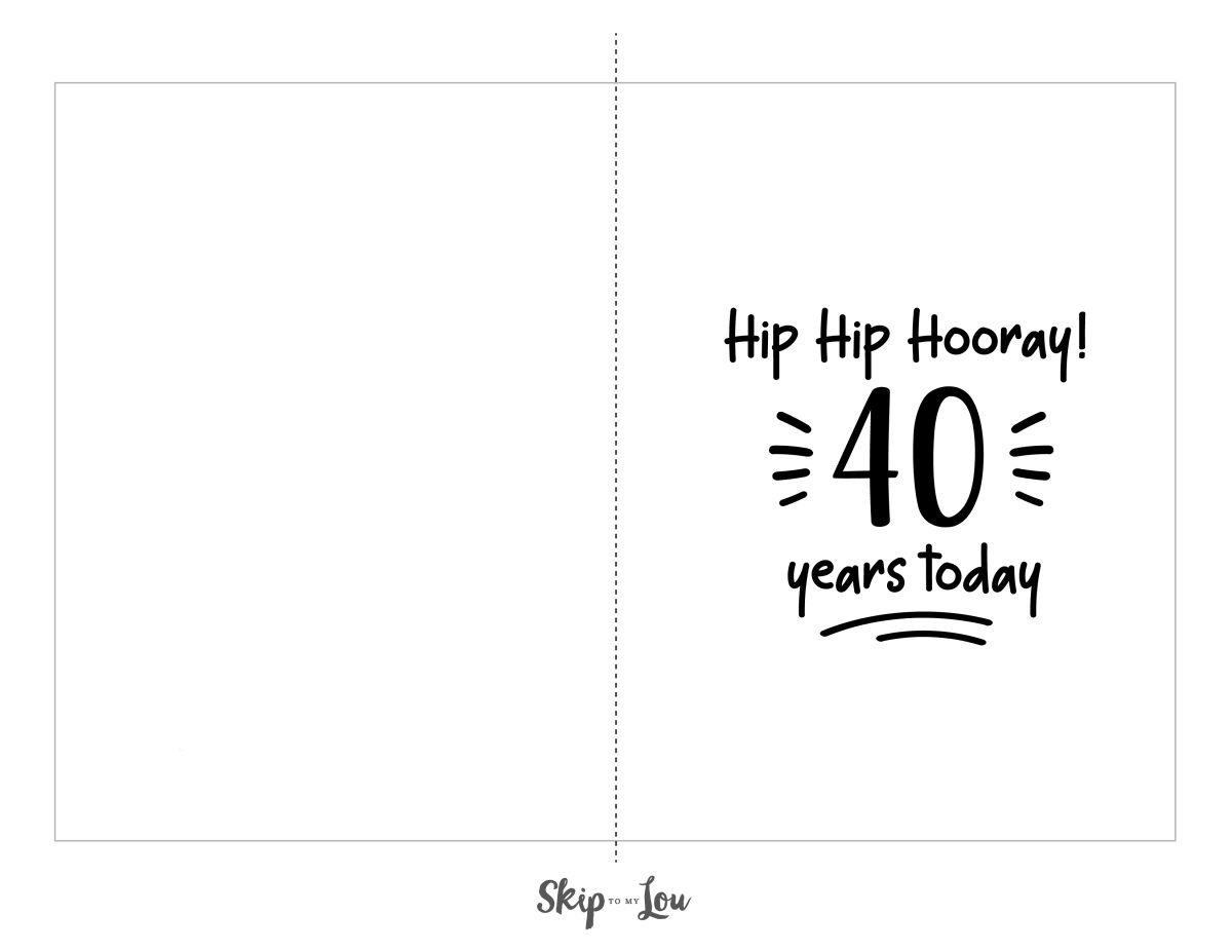 40th Birthday Gift Ideas Skip To My Lou