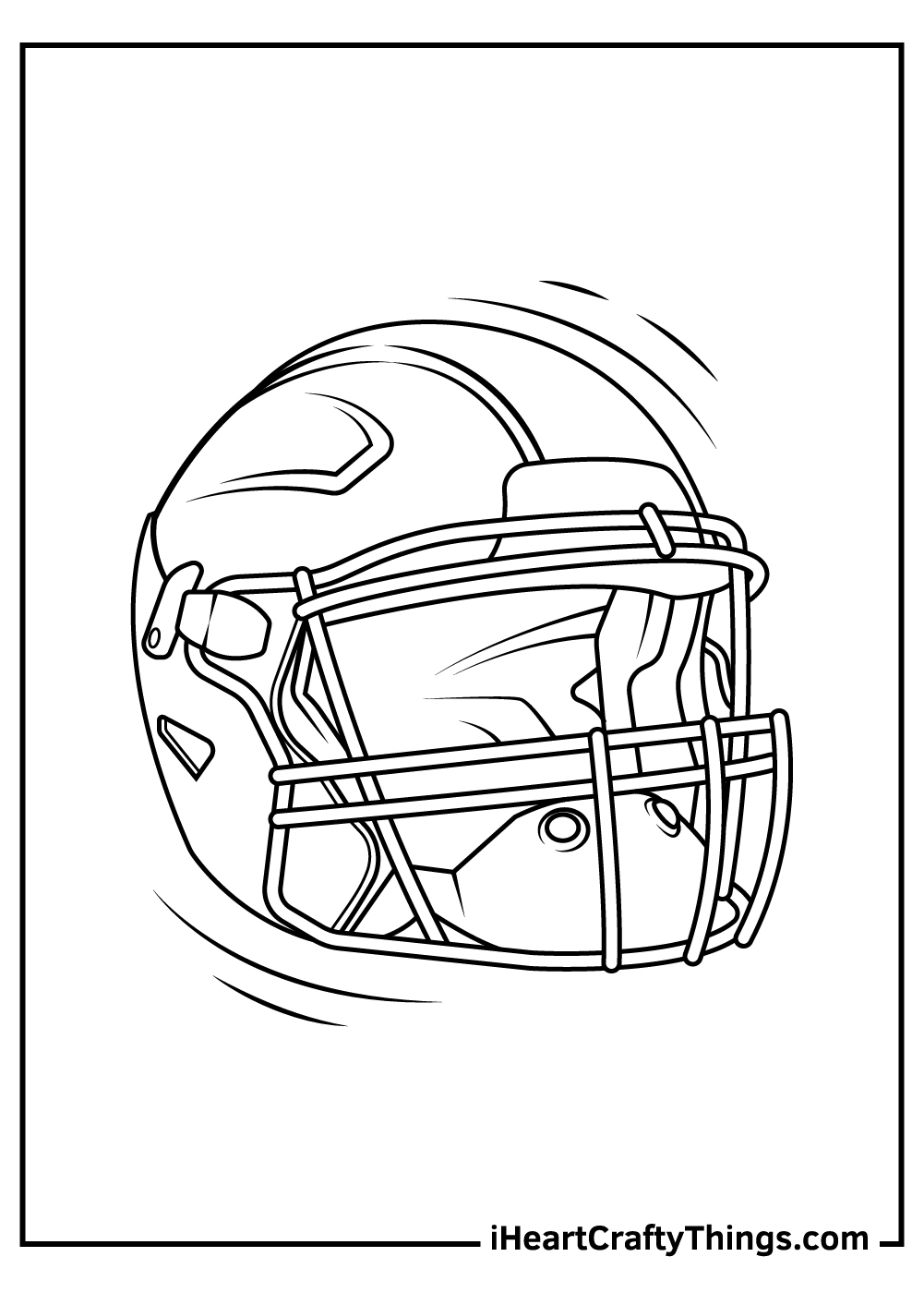 Free Printable Football Helmet Coloring Pages