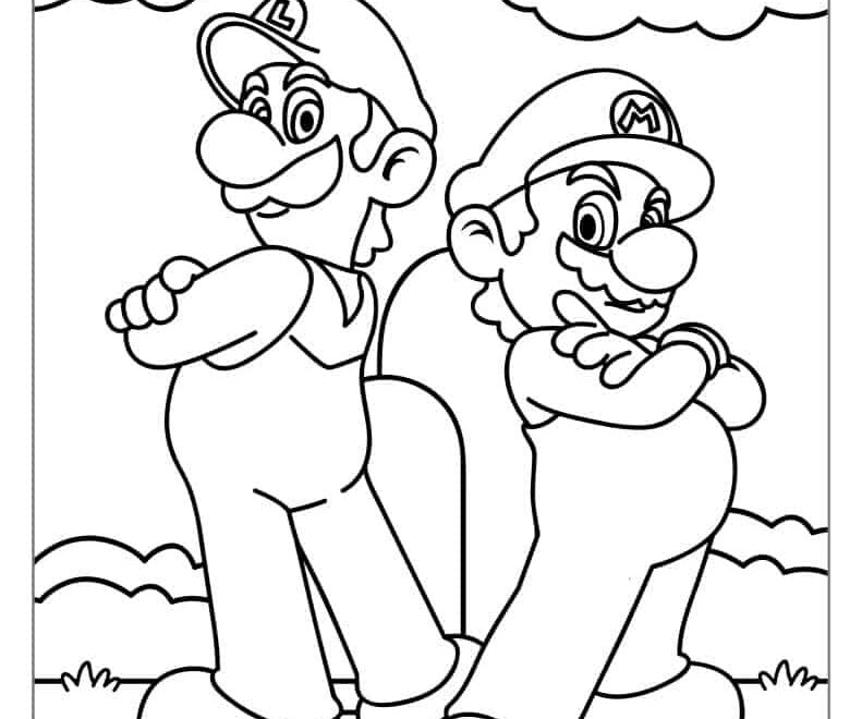 50 Mario Coloring Pages Free PDF Printables