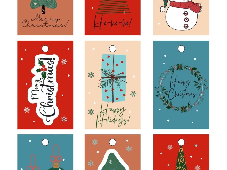 550 Printable Christmas Gift Tags Free PDF Templates