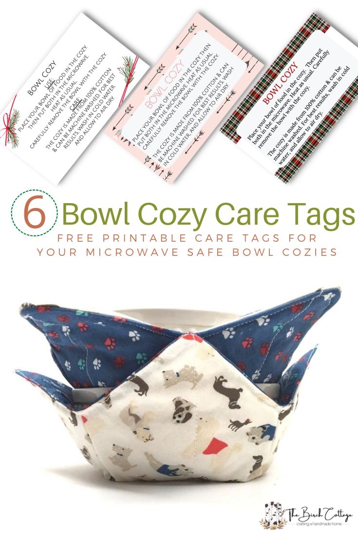 Microwave Bowl Cozy Gift Tag Printable