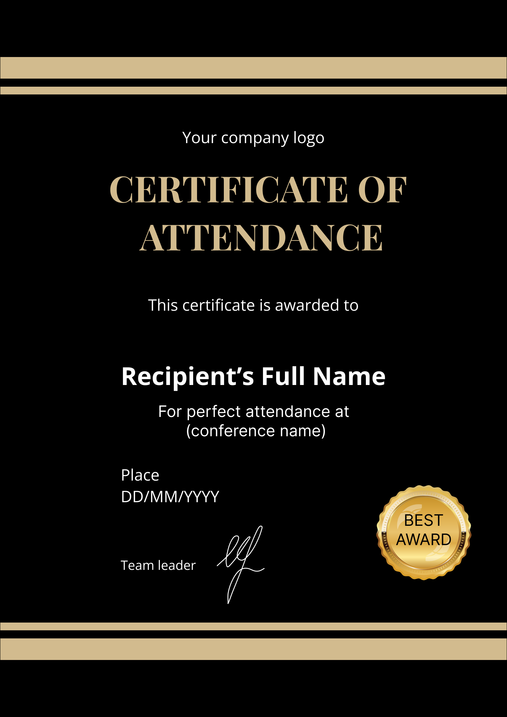 Free Printable Perfect Attendance Awards For Students