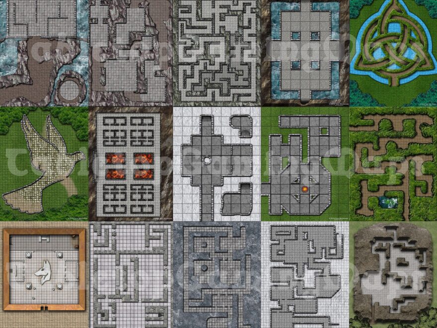 85 TTRPG Battle Maps Dungeons Dragons Pathfinder Daggerheart Terrain 5E Sidequests DND Fantasy Game Master RPG Etsy