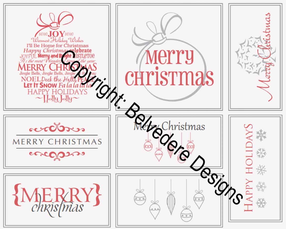 90 Free Printable Rustic Christmas Tags For Gifts Craving Some Creativity