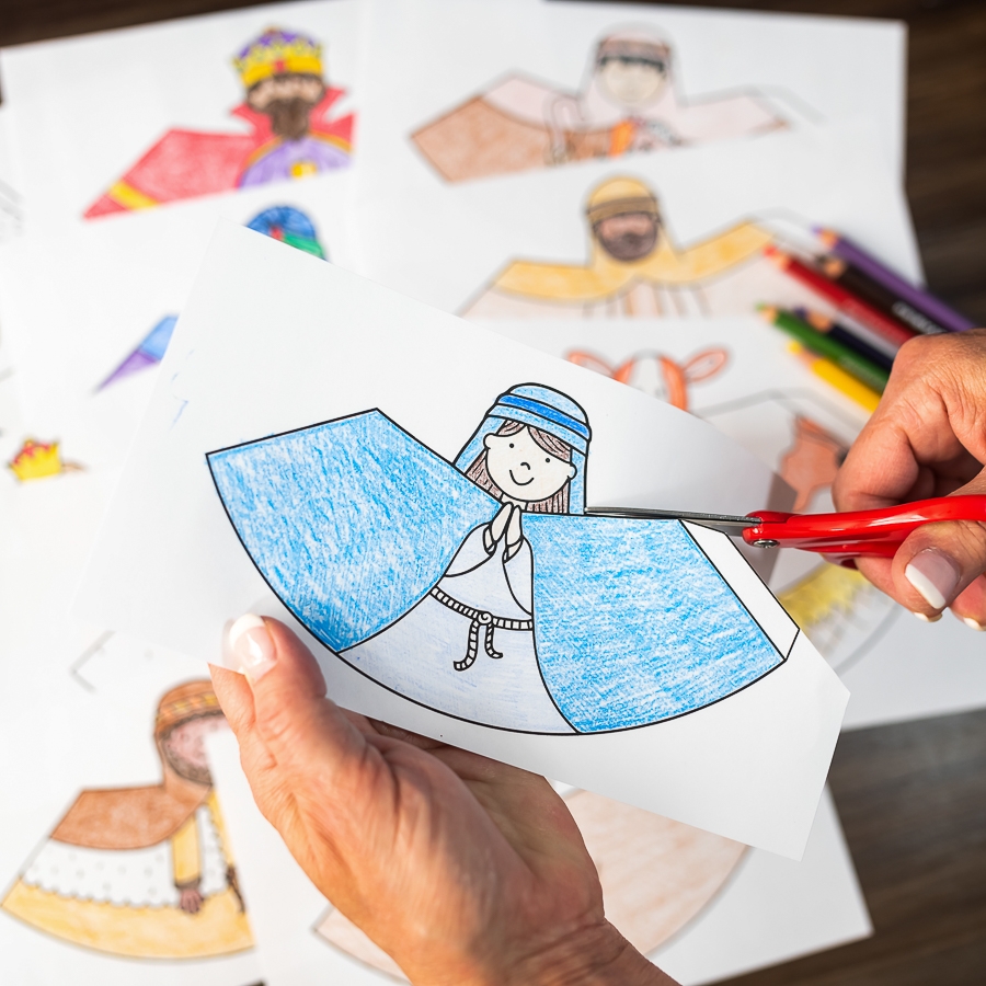 Free Printable 3D Cut Out Nativity Scene