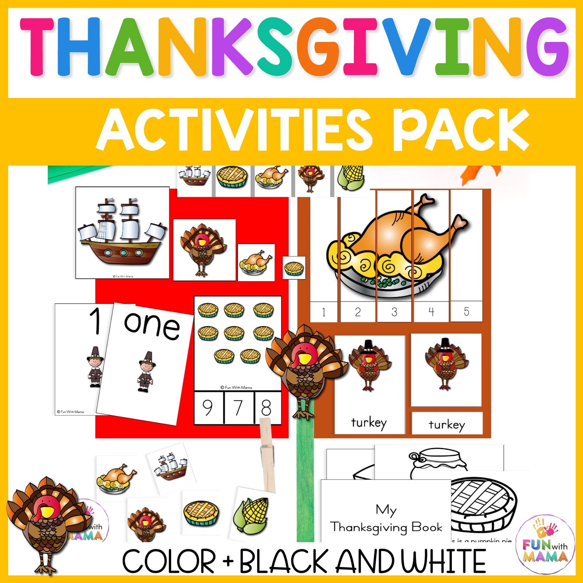 A Thanksgiving Printable Pack For Learning History More 