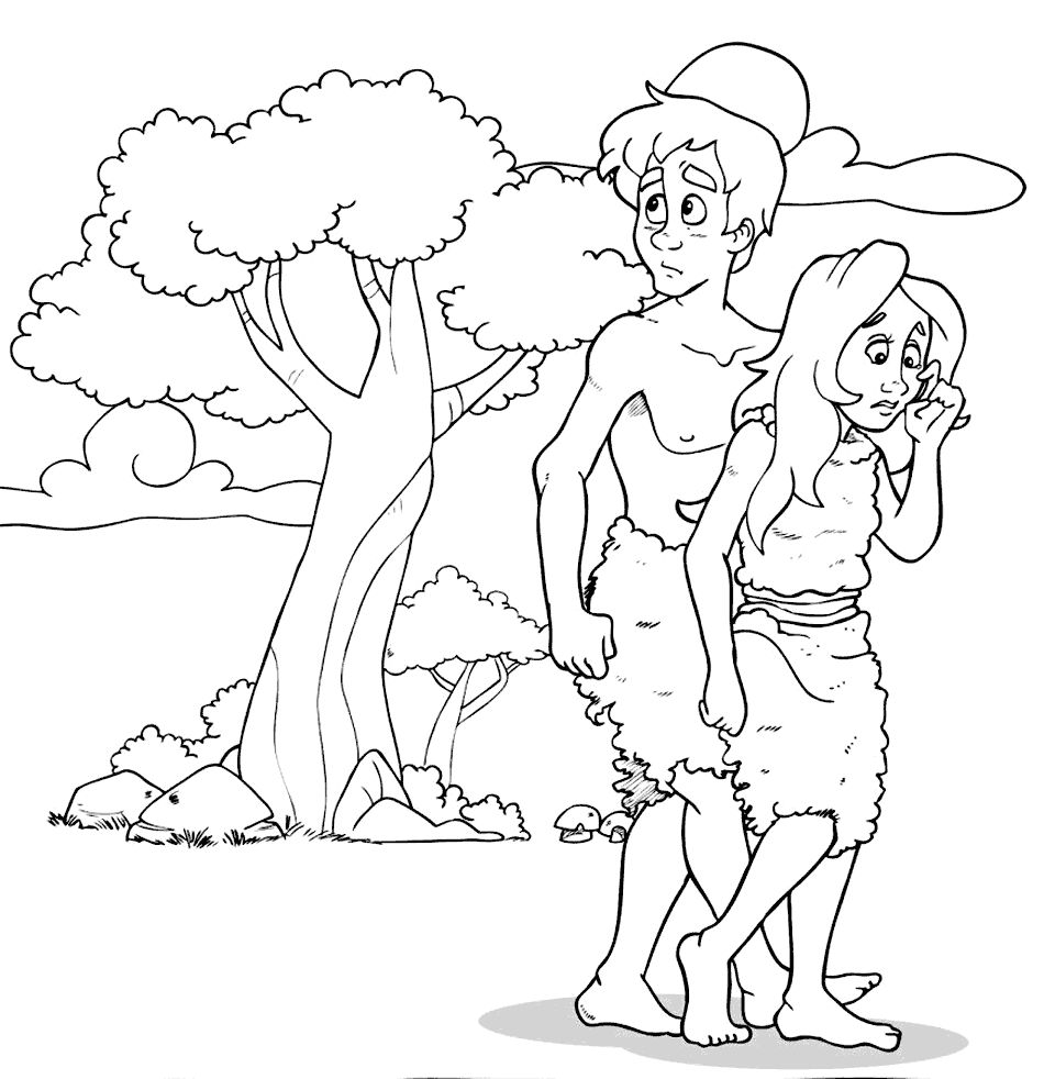 Adam And Eve Coloring Pages Printable Coloring Pages FREE