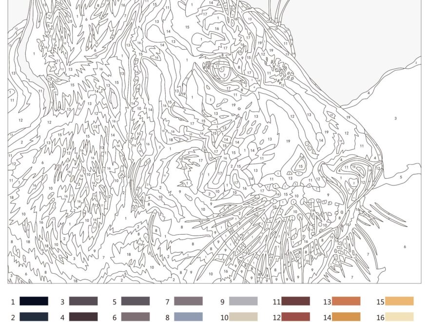 Advanced Color By Number 20 Free PDF Printables Printablee