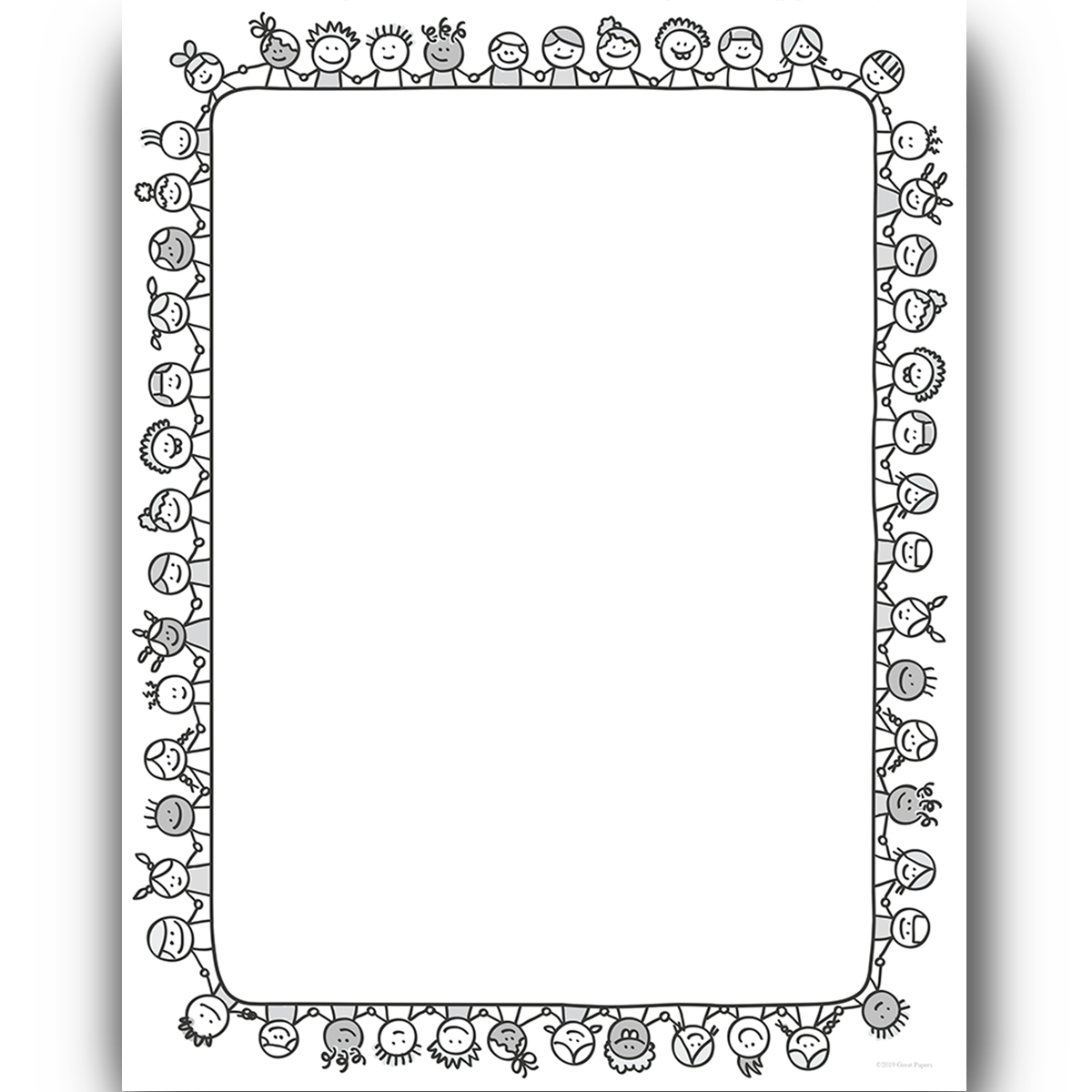 Black And White Christmas Stationery Printable