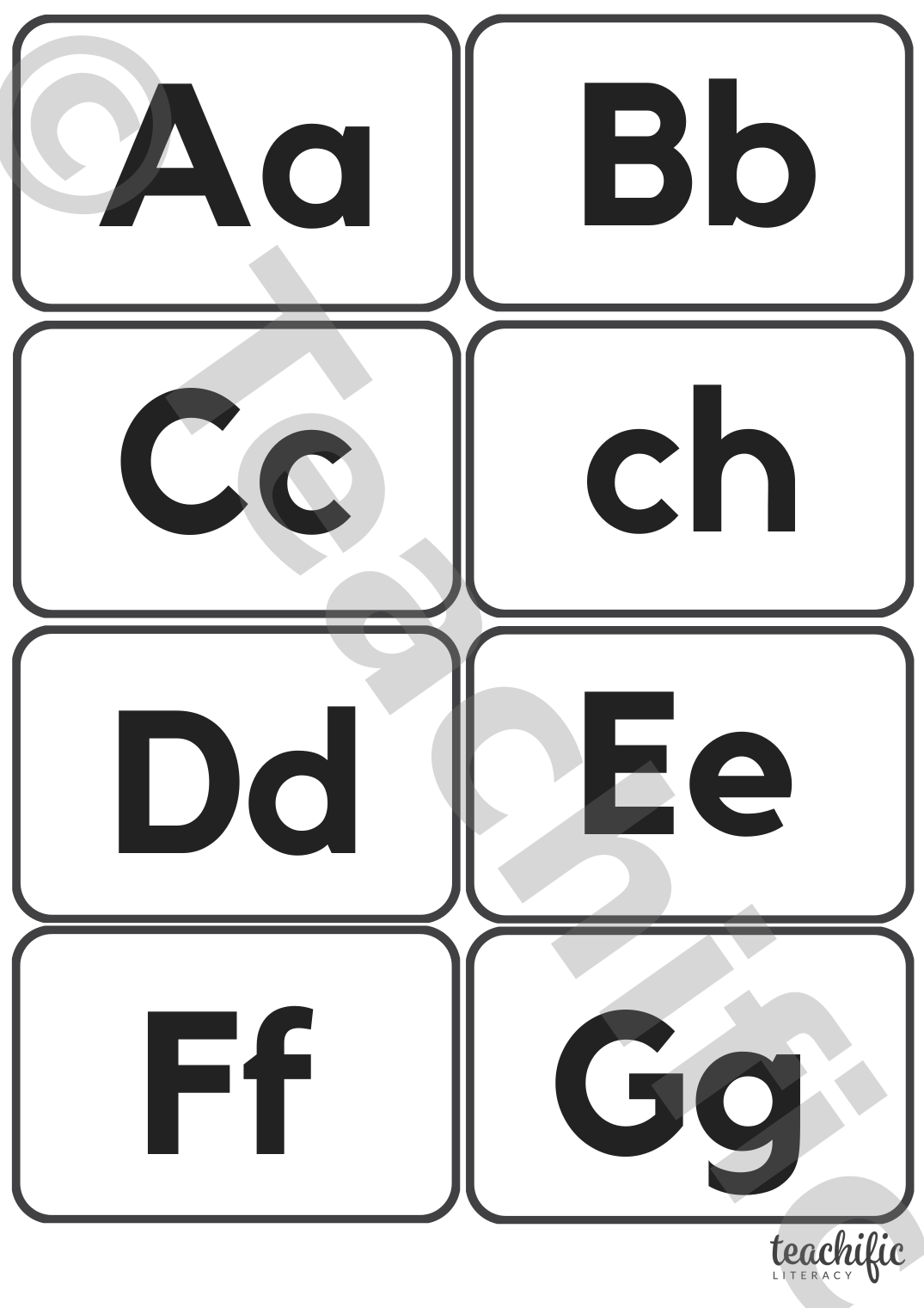 Alphabetical Word Wall Alphabet Cards Yr 1 Teachific