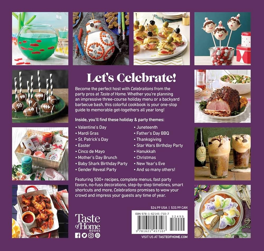Amazon Taste Of Home Celebrations 500 Recipes And Tips To Put Your Holidays And Parties Over The Top Taste Of Home Holidays 9781621457107 Taste Of Home Books