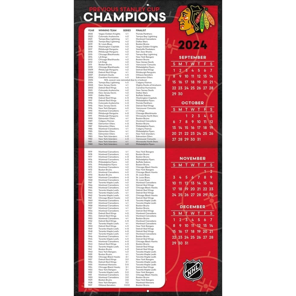 Amazon TURNER SPORTS Chicago Blackhawks 2025 Mini Wall Calendar 25998040584 Office Products