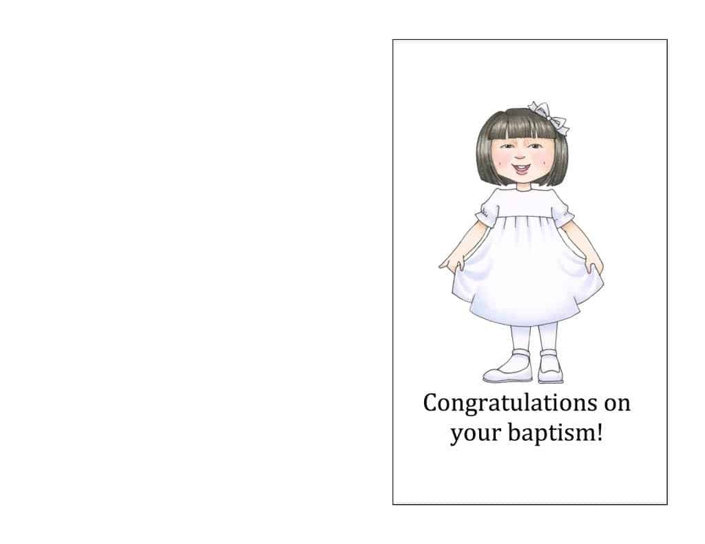 Baptism Greeting Card For Boy Or Girl Camille s Primary Ideas