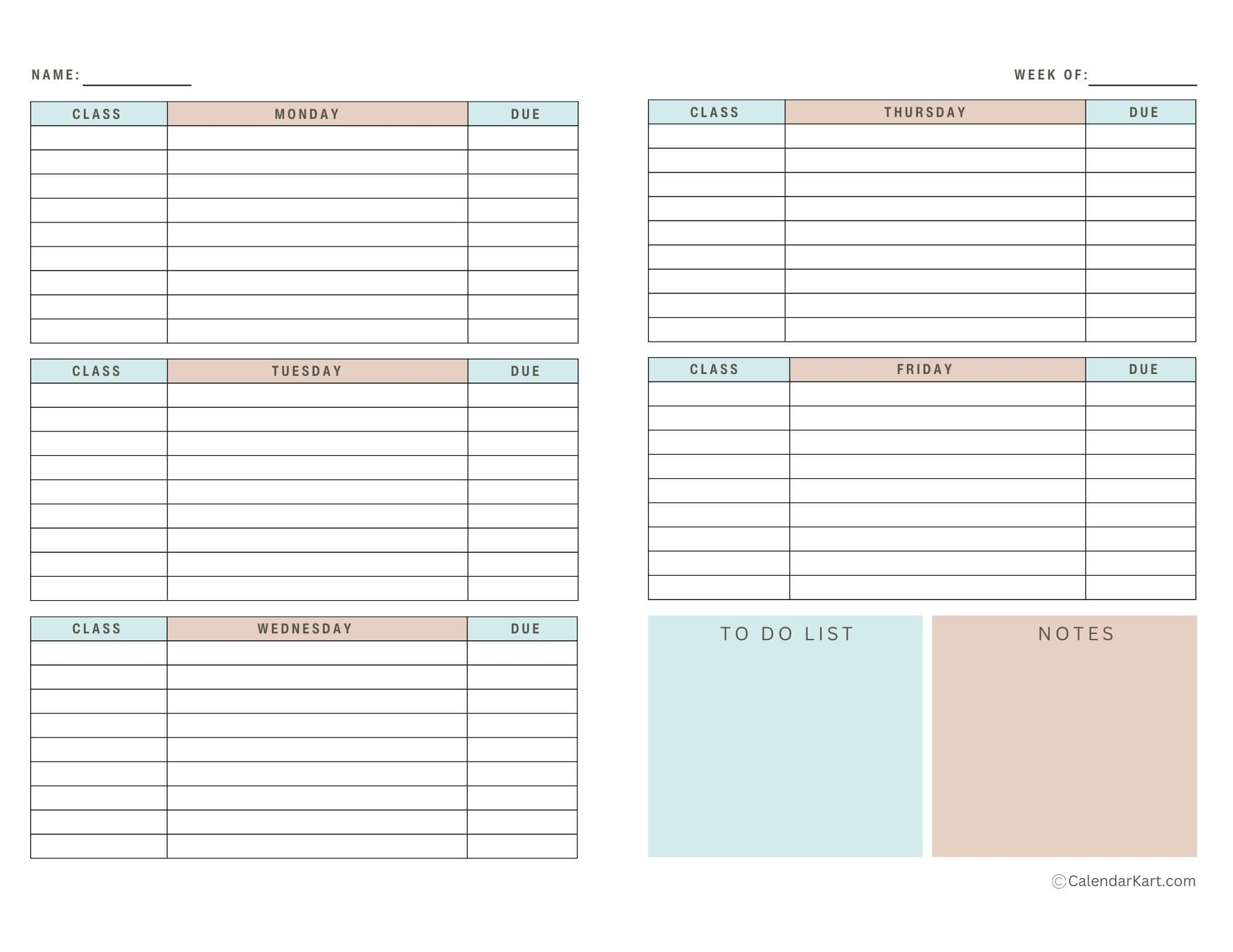 Best Weekly Planners For Students Calendarkart