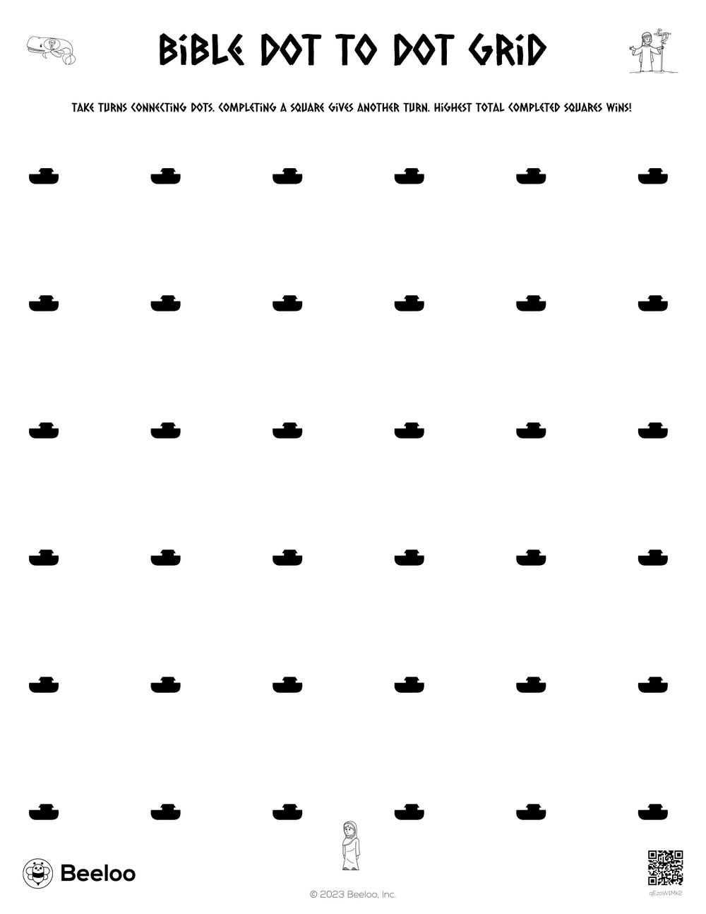 Bible Dot To Dot Grid Beeloo Printable Crafts And Activities For Kids