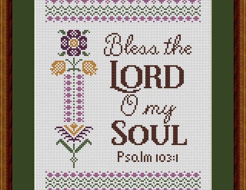 Bible Verse Cross Stitch Patterns Including King James Version KJV Designs Happiness Is HeartMade Cross Stitch Patterns