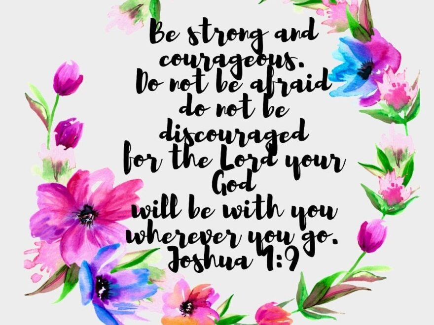 Bible Verse Printable Deuteronomy 31 6 NIV Be Strong And Courageous Scripture Wall Art Scripture Print Christian Gift Etsy