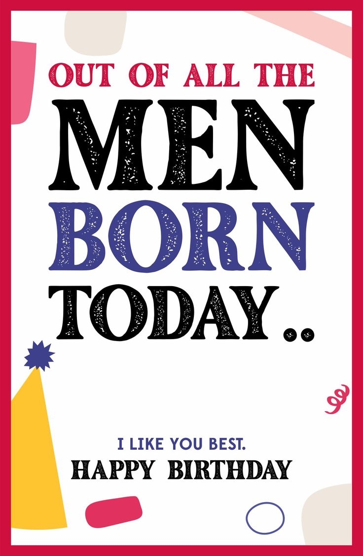 Birthday Cards For Him 10 Free PDF Printables Printablee