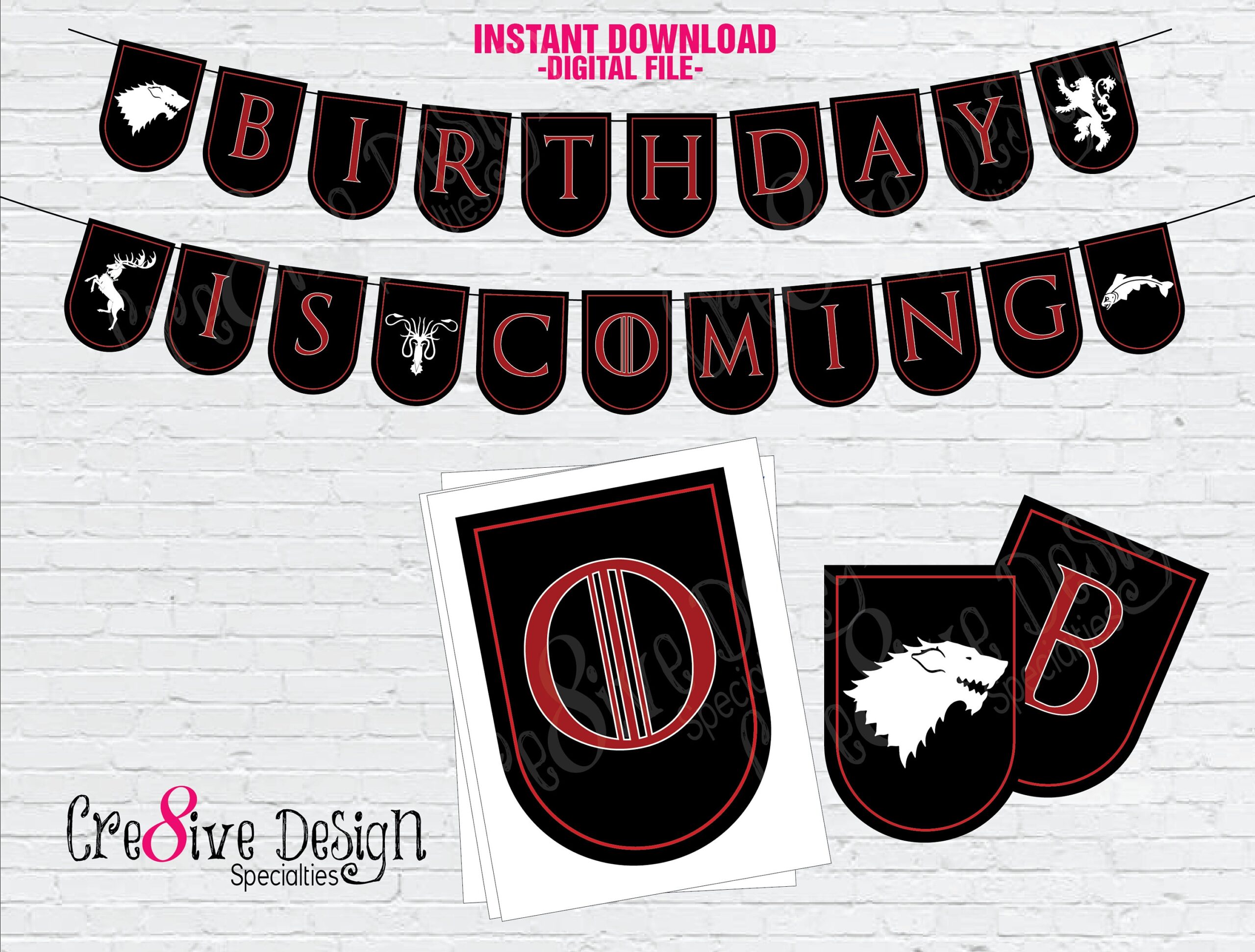 Game Of Thrones Printable Banners
