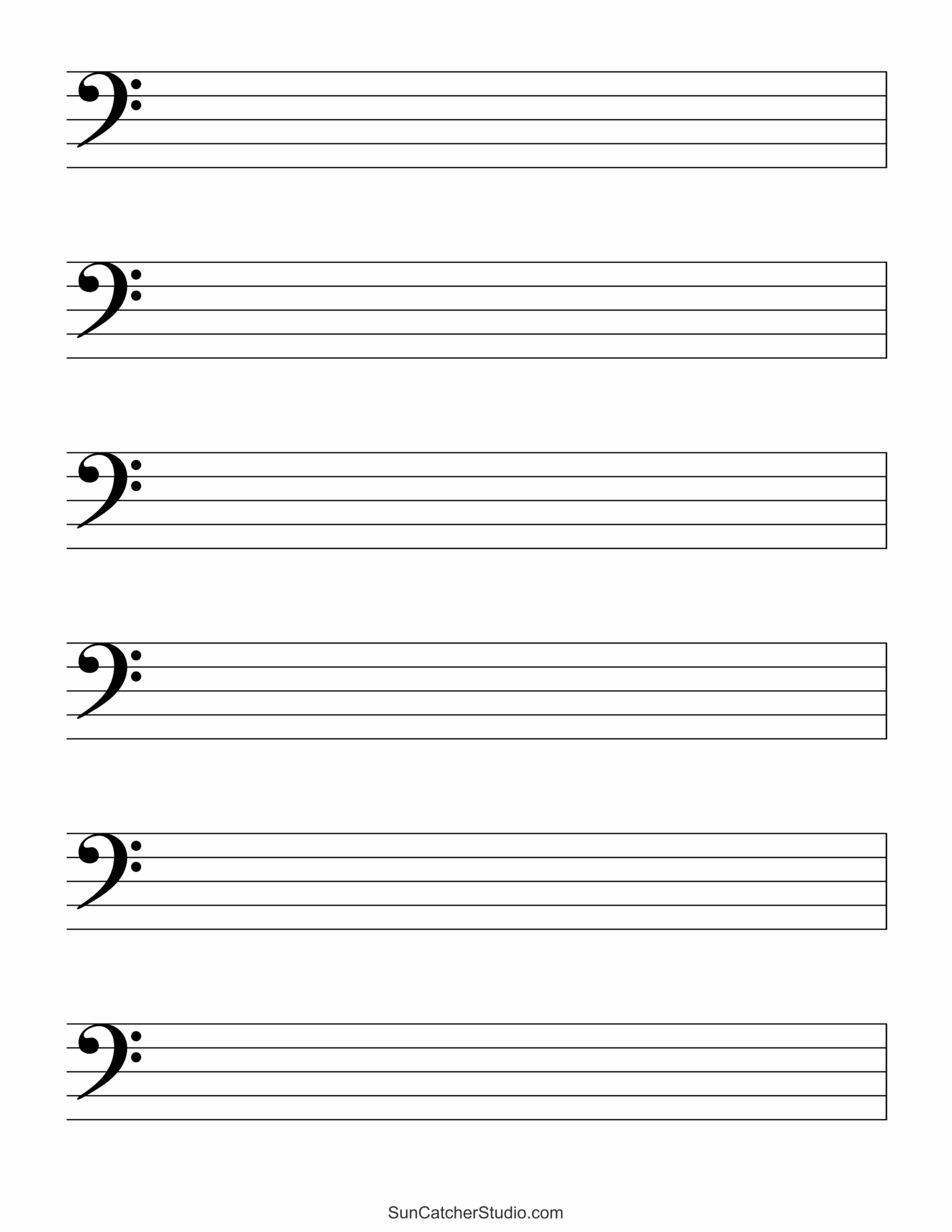 Blank Sheet Music Free Printable Staff Paper Free Printables Monograms Design Tools Patterns DIY Projects