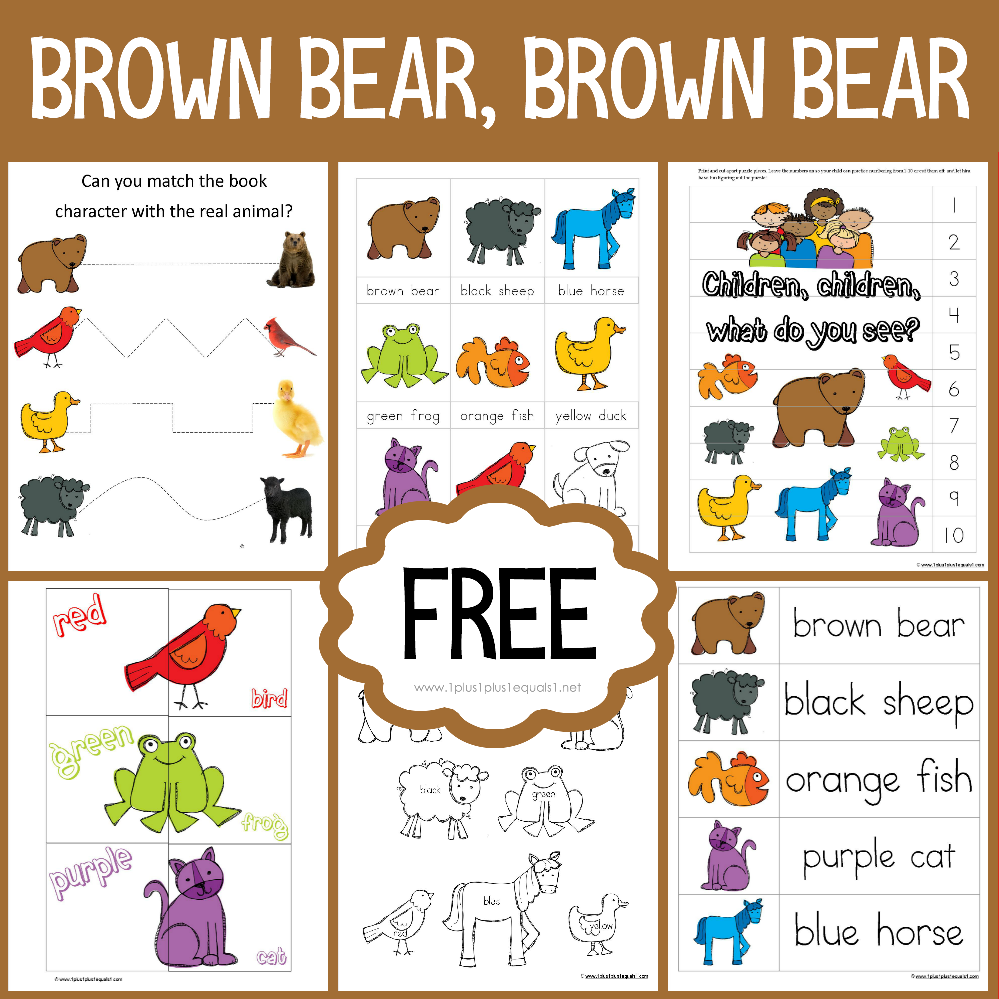 Brown Bear Brown Bear Printables