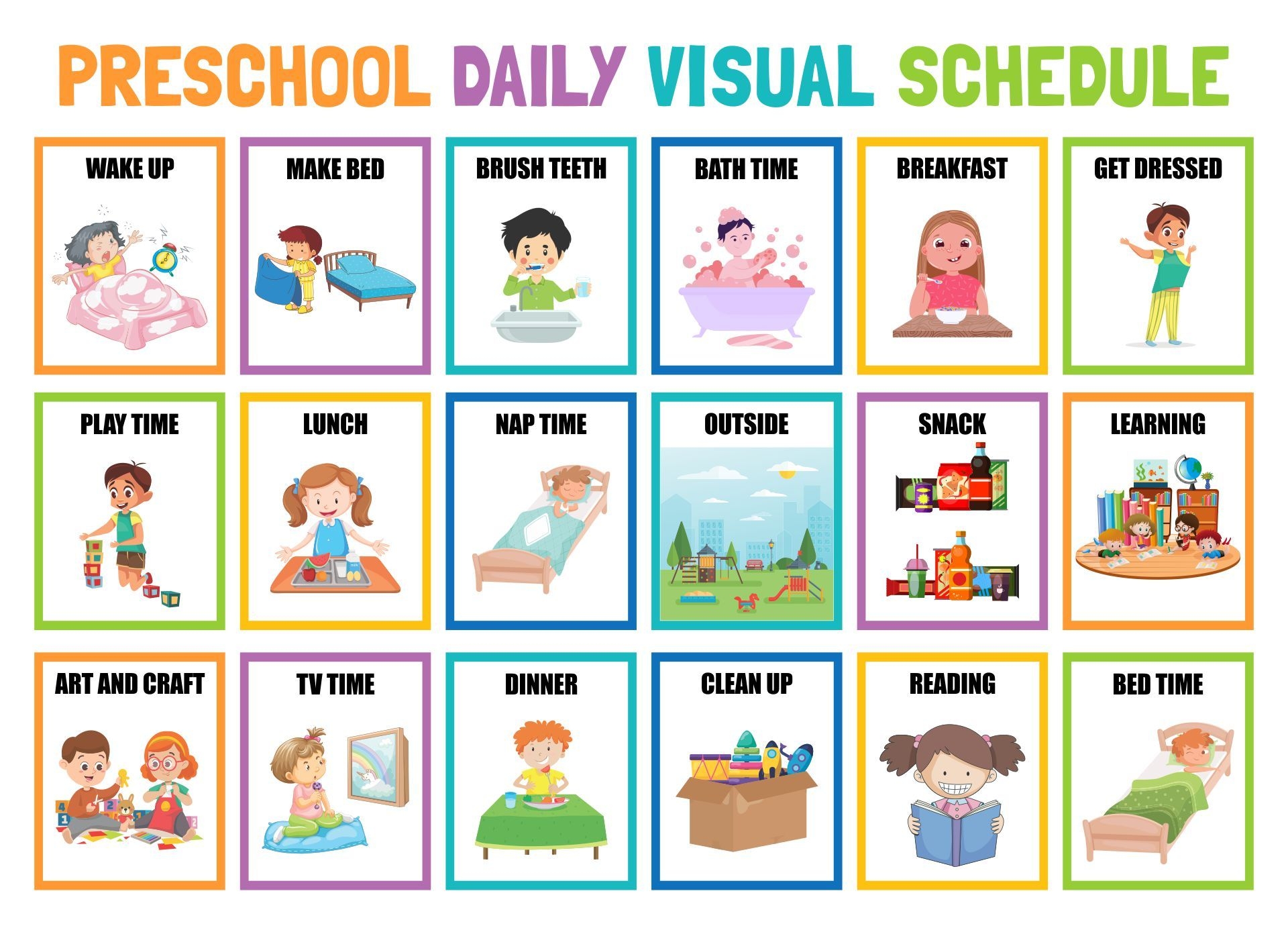 Building All Children Visual Schedule Download Building All Children