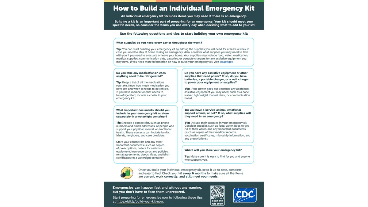 Printable First Aid Kit List .Gov