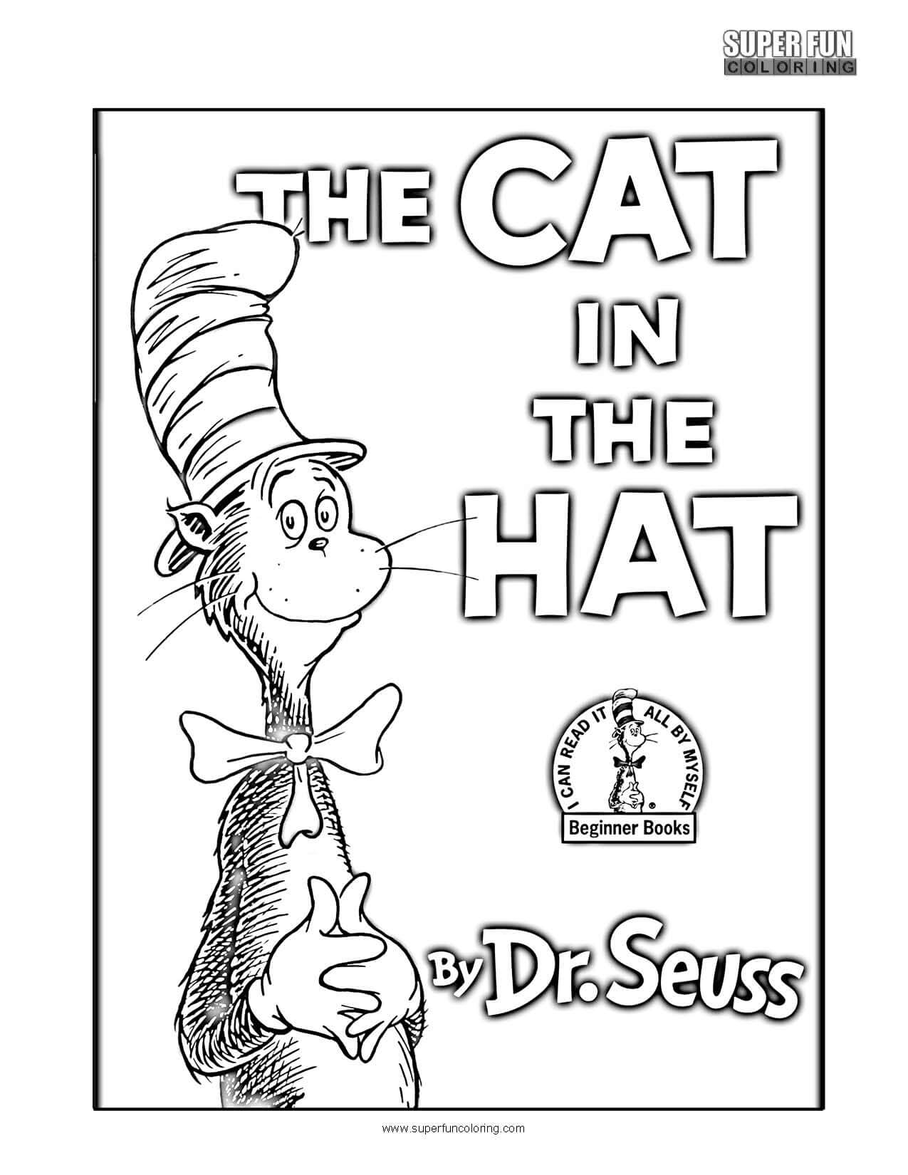 Cat In The Hat Coloring Page Super Fun Coloring
