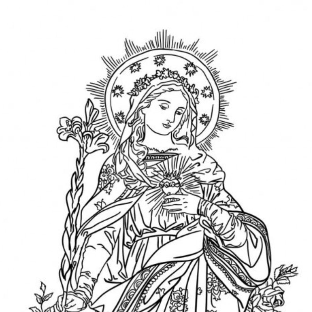 Catholic Coloring Pages And Drawing The Catholic Homeschool