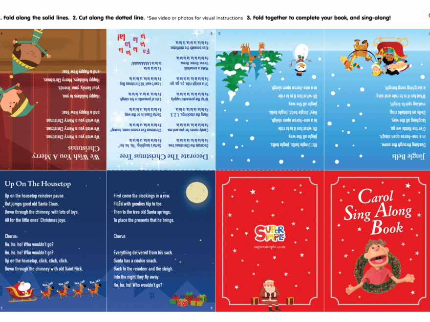 Christmas Carol Sing Along Book Super Simple