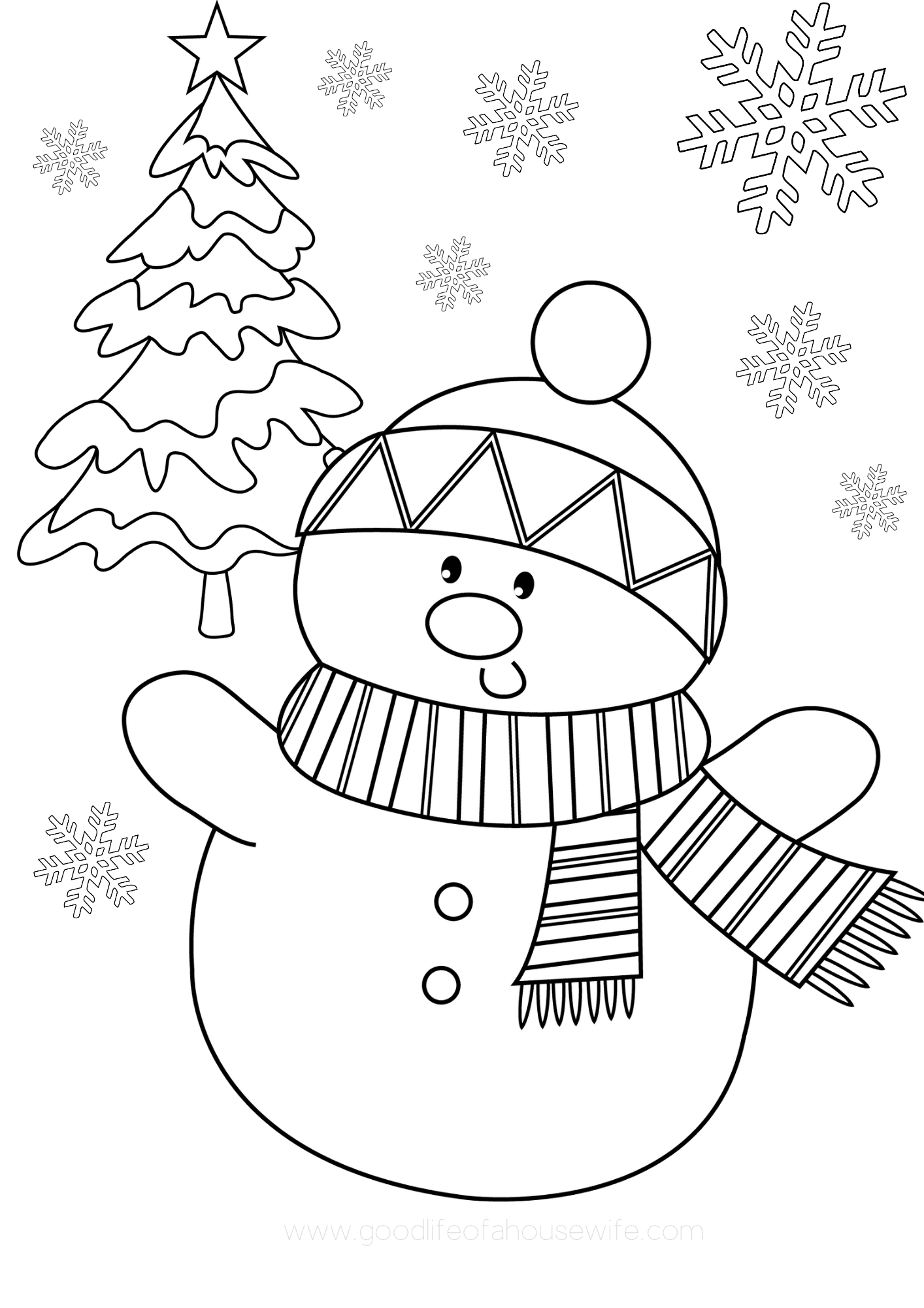 Christmas Coloring Pages Free Printable